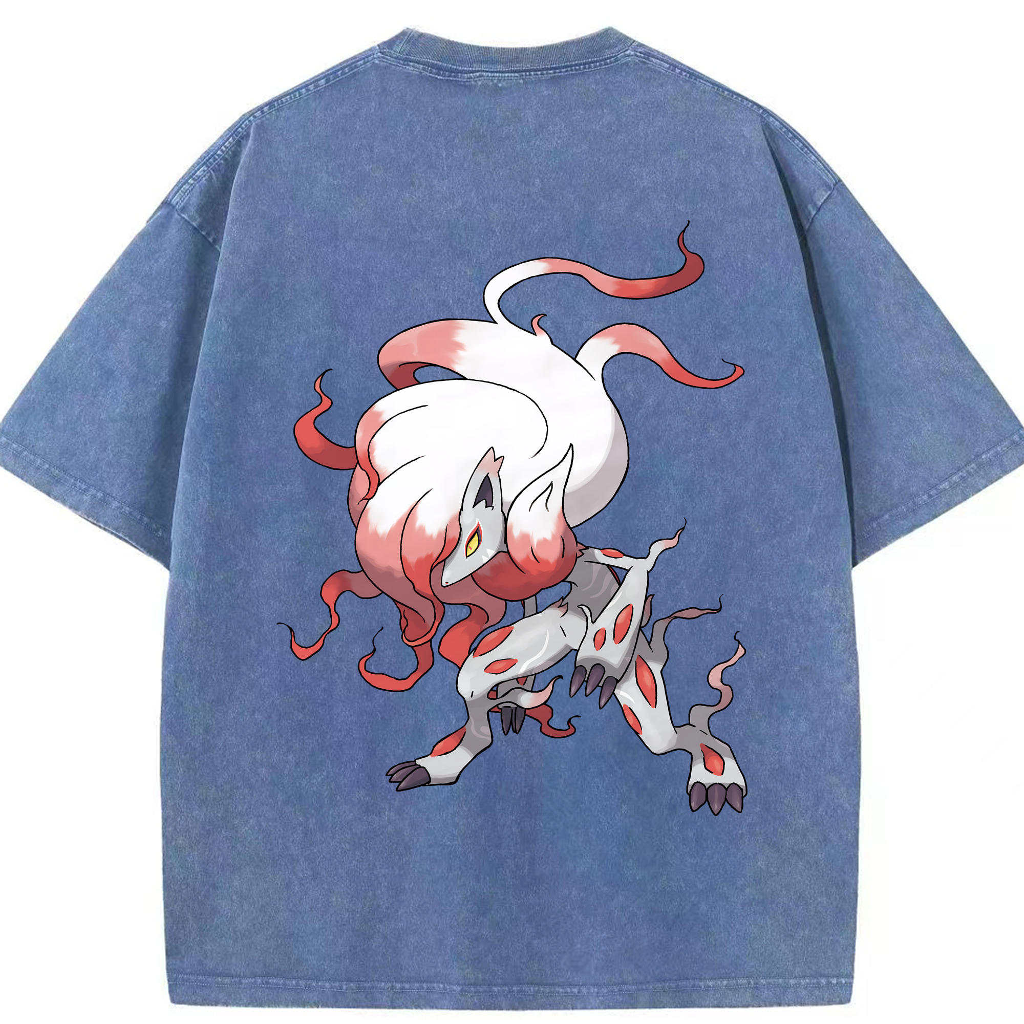 （画像用） ポケットモンスター Pokémon 綿100% ヴィンテージ風 半袖Tシャツ（背面プリント）