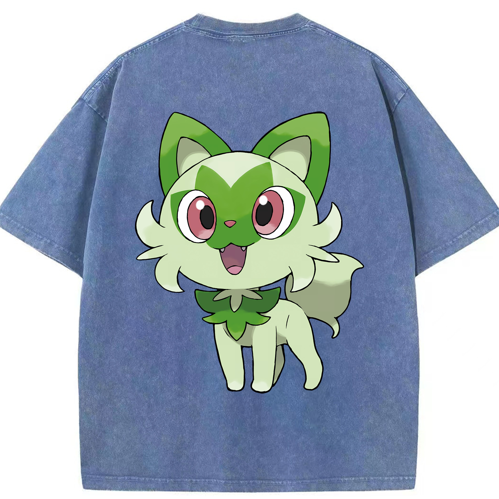（画像用） ポケットモンスター Pokémon 綿100% ヴィンテージ風 半袖Tシャツ（背面プリント）