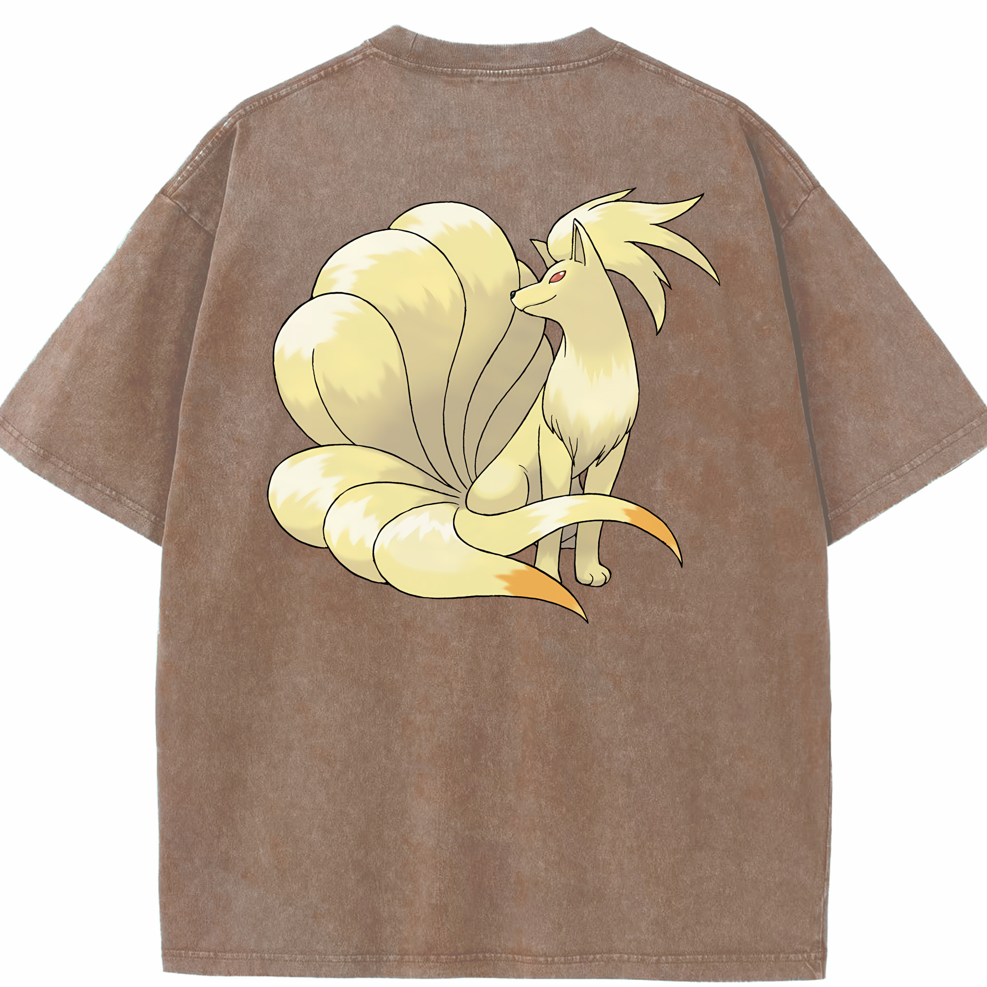 （画像用） ポケットモンスター Pokémon 綿100% ヴィンテージ風 半袖Tシャツ（背面プリント）