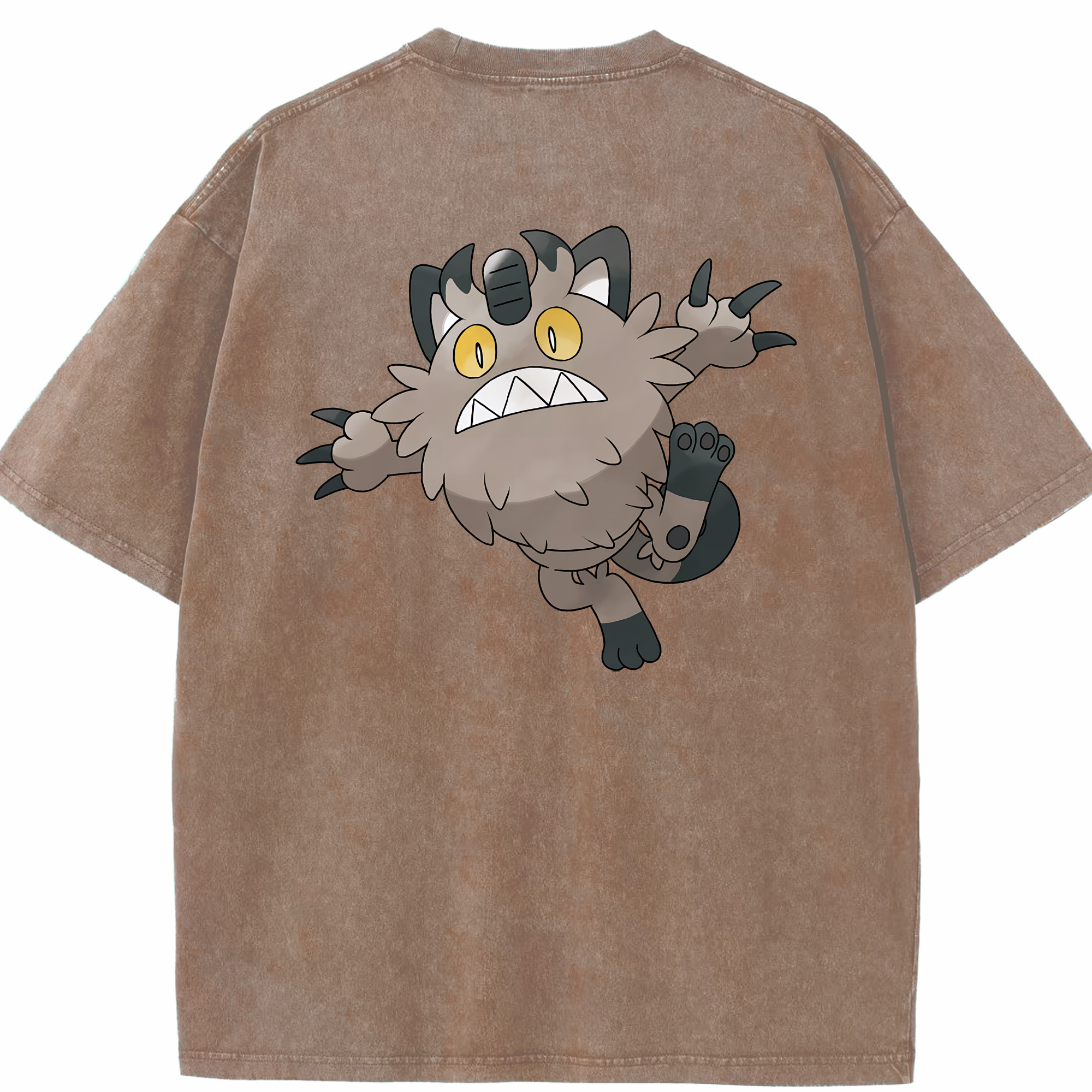 （画像用） ポケットモンスター Pokémon 綿100% ヴィンテージ風 半袖Tシャツ（背面プリント）