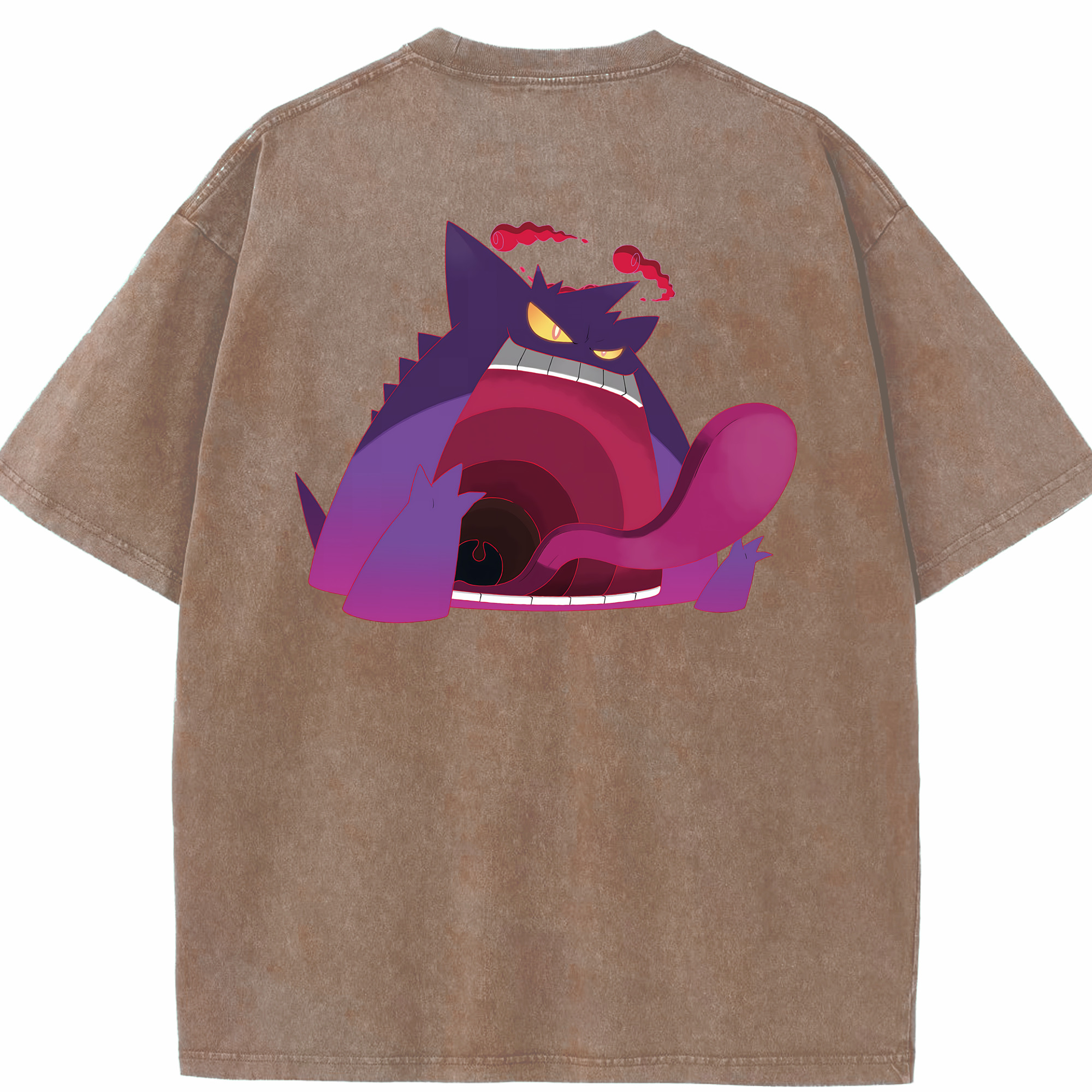（画像用） ポケットモンスター Pokémon 綿100% ヴィンテージ風 半袖Tシャツ（背面プリント）
