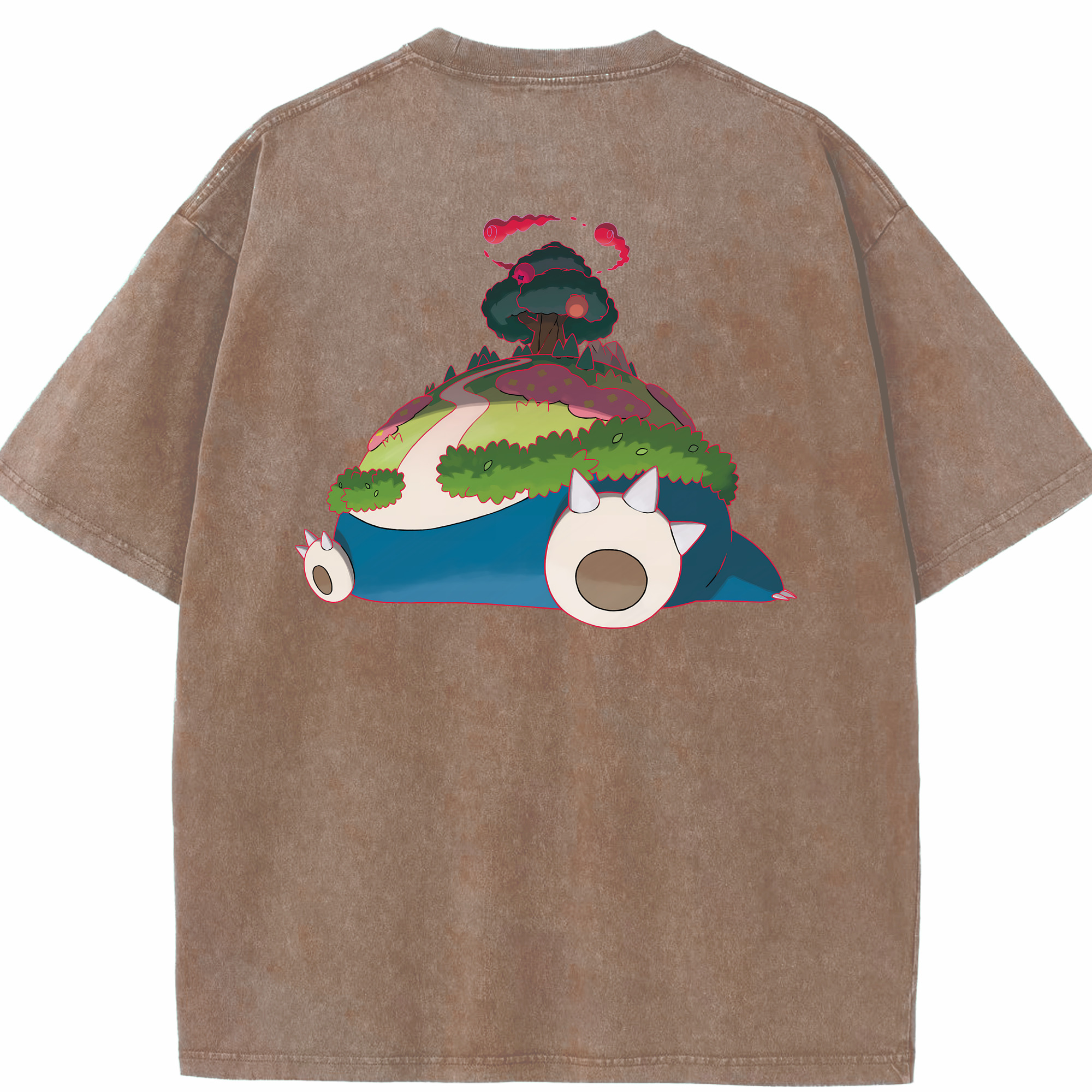 （画像用） ポケットモンスター Pokémon 綿100% ヴィンテージ風 半袖Tシャツ（背面プリント）