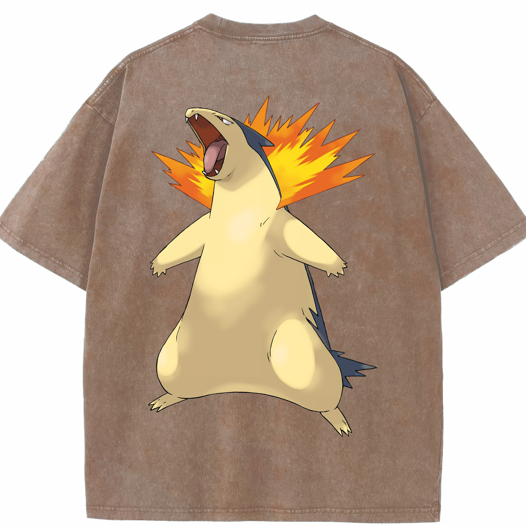 （画像用） ポケットモンスター Pokémon 綿100% ヴィンテージ風 半袖Tシャツ（背面プリント）
