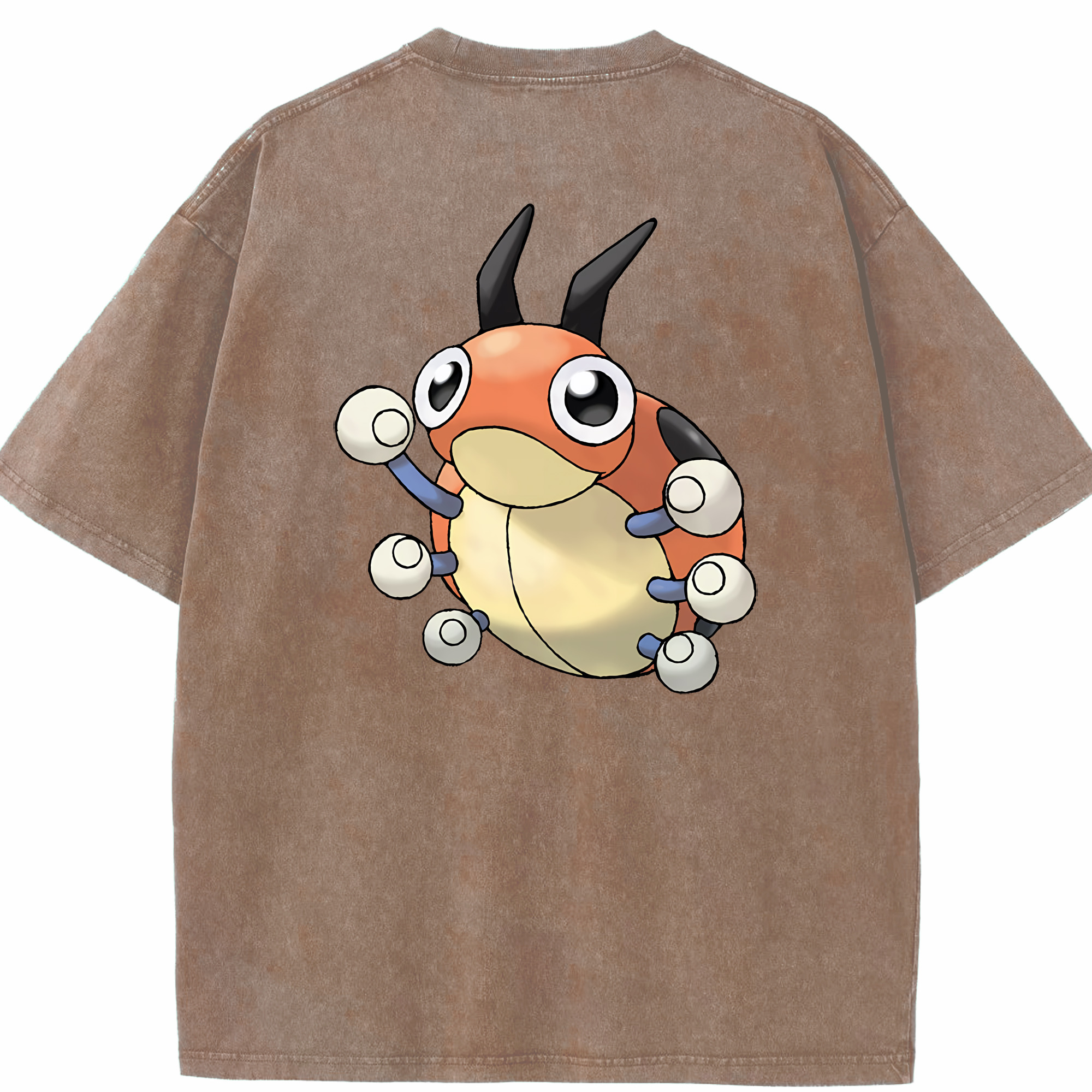 （画像用） ポケットモンスター Pokémon 綿100% ヴィンテージ風 半袖Tシャツ（背面プリント）