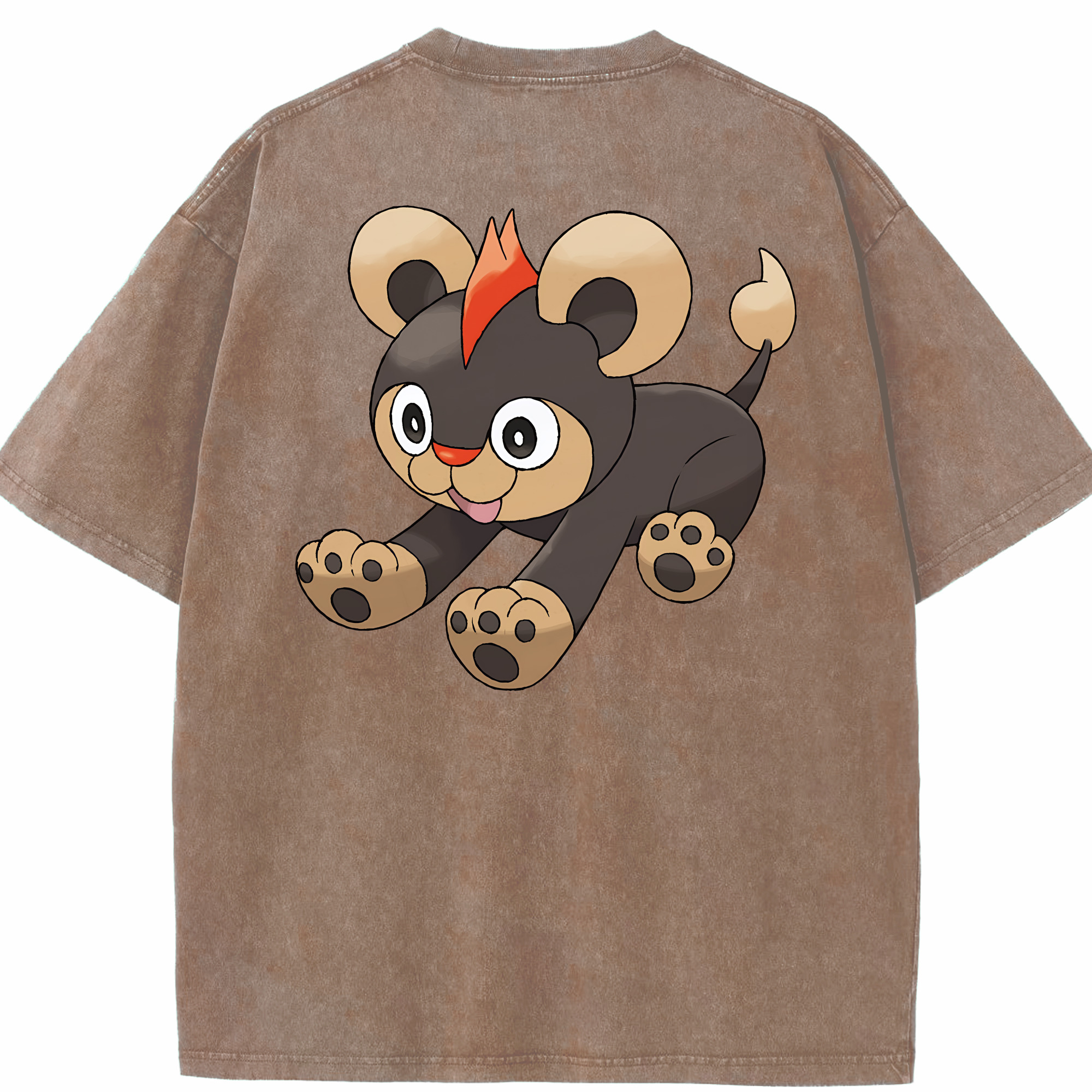 （画像用） ポケットモンスター Pokémon 綿100% ヴィンテージ風 半袖Tシャツ（背面プリント）