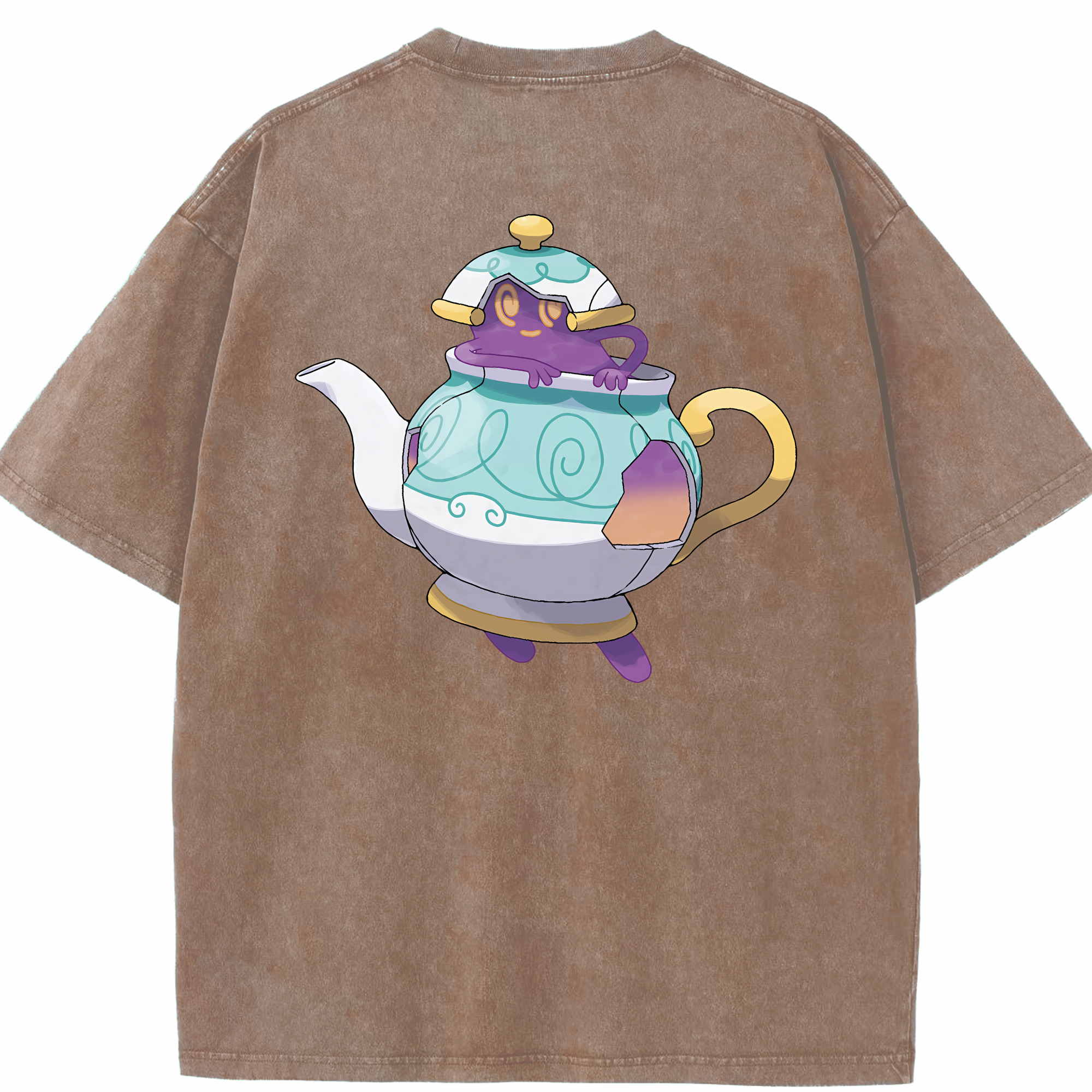 （画像用） ポケットモンスター Pokémon 綿100% ヴィンテージ風 半袖Tシャツ（背面プリント）