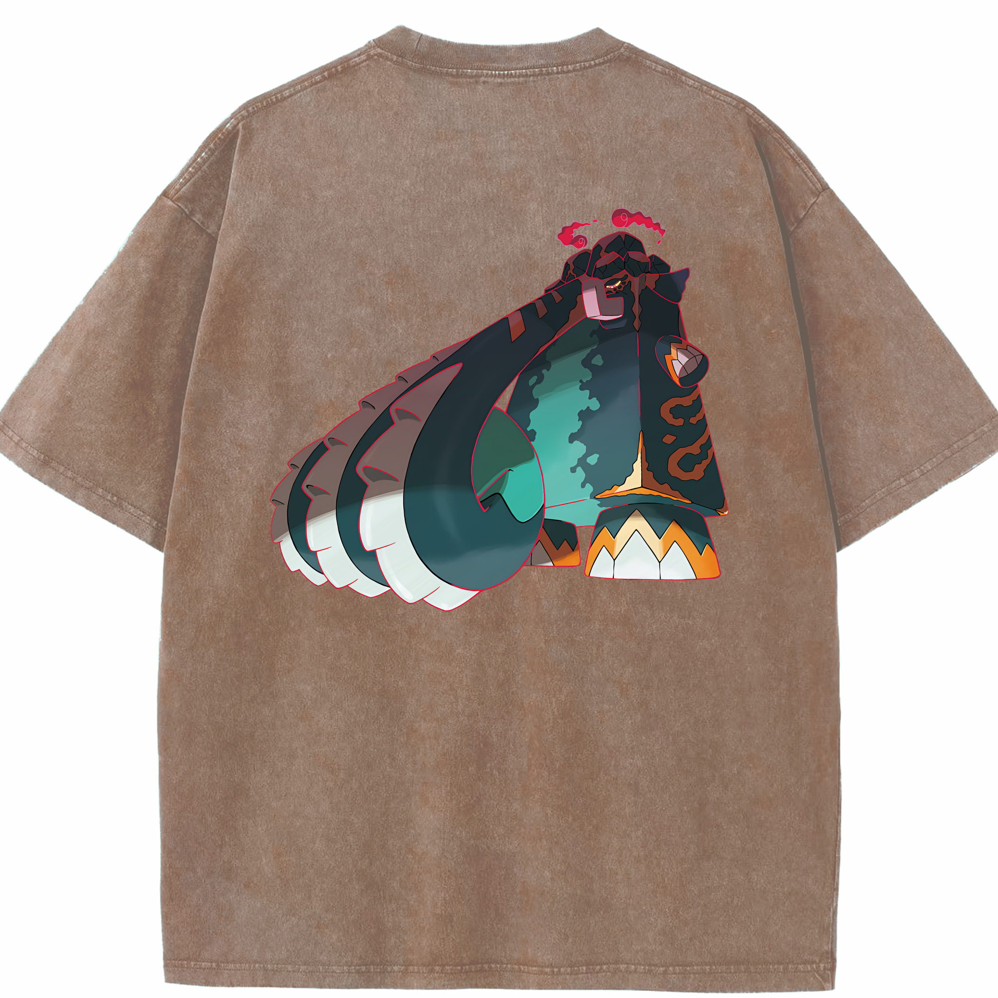 （画像用） ポケットモンスター Pokémon 綿100% ヴィンテージ風 半袖Tシャツ（背面プリント）