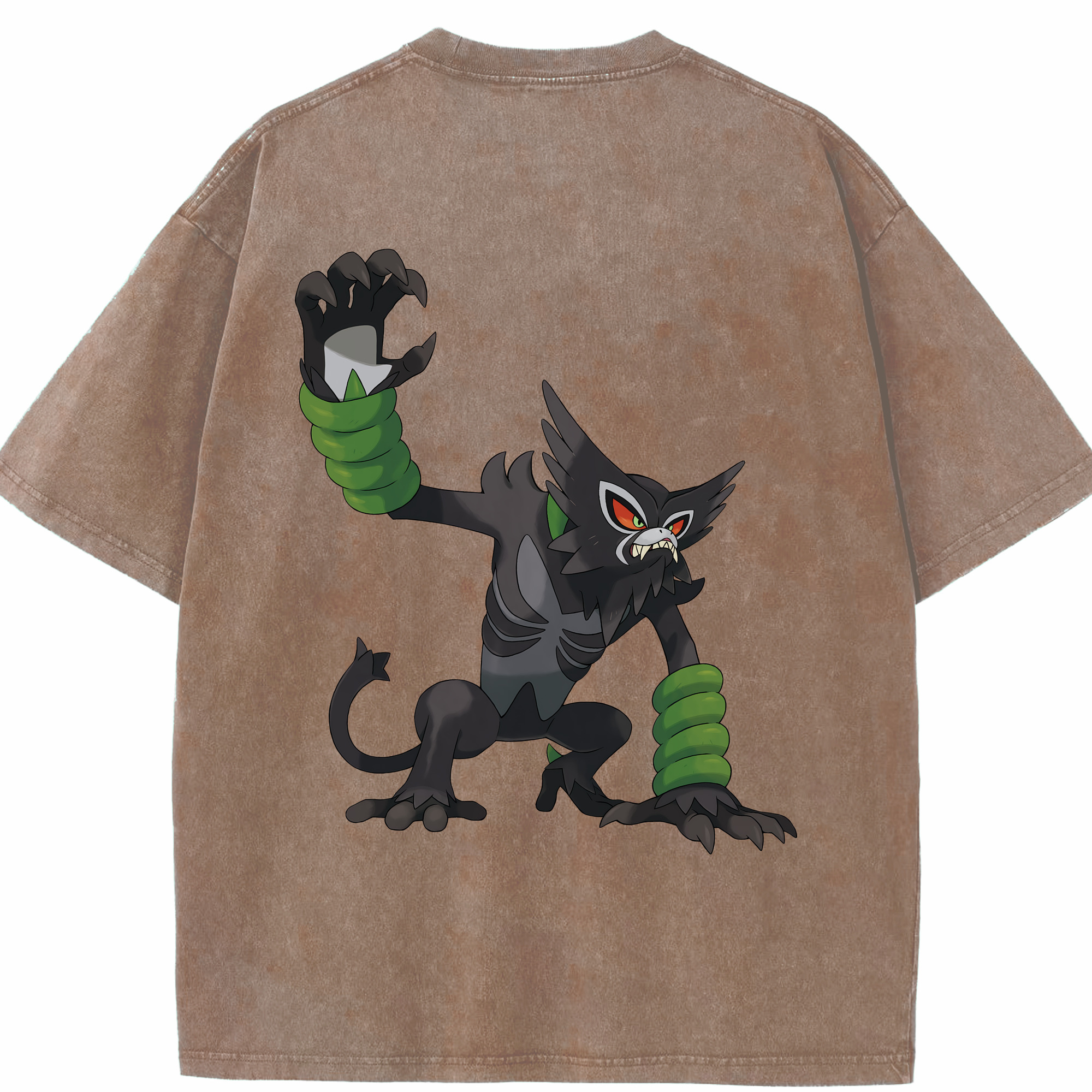 （画像用） ポケットモンスター Pokémon 綿100% ヴィンテージ風 半袖Tシャツ（背面プリント）