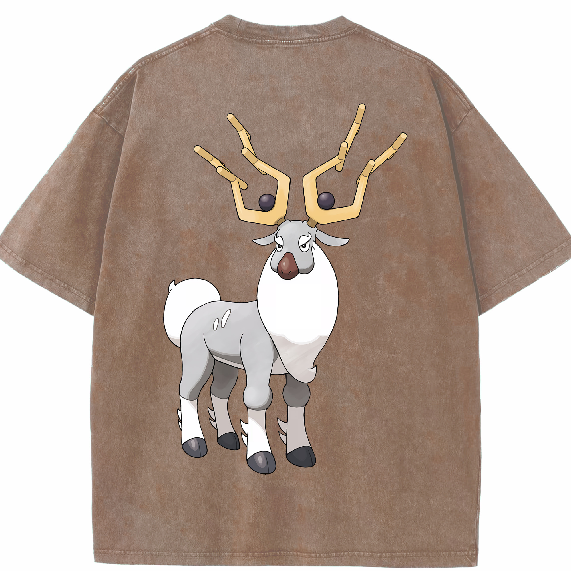 （画像用） ポケットモンスター Pokémon 綿100% ヴィンテージ風 半袖Tシャツ（背面プリント）