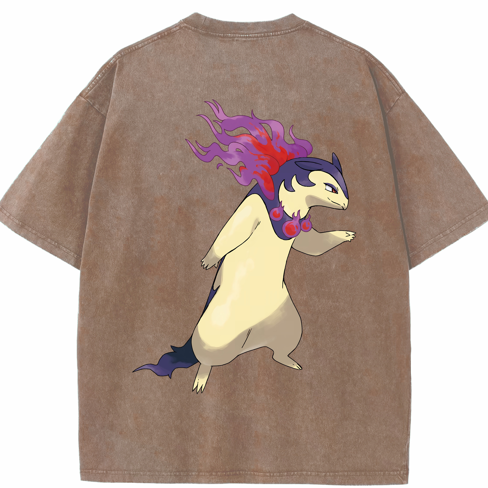 （画像用） ポケットモンスター Pokémon 綿100% ヴィンテージ風 半袖Tシャツ（背面プリント）