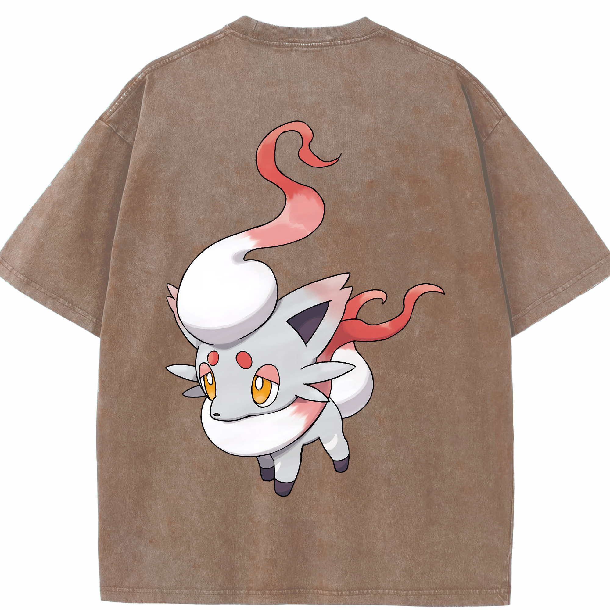 （画像用） ポケットモンスター Pokémon 綿100% ヴィンテージ風 半袖Tシャツ（背面プリント）