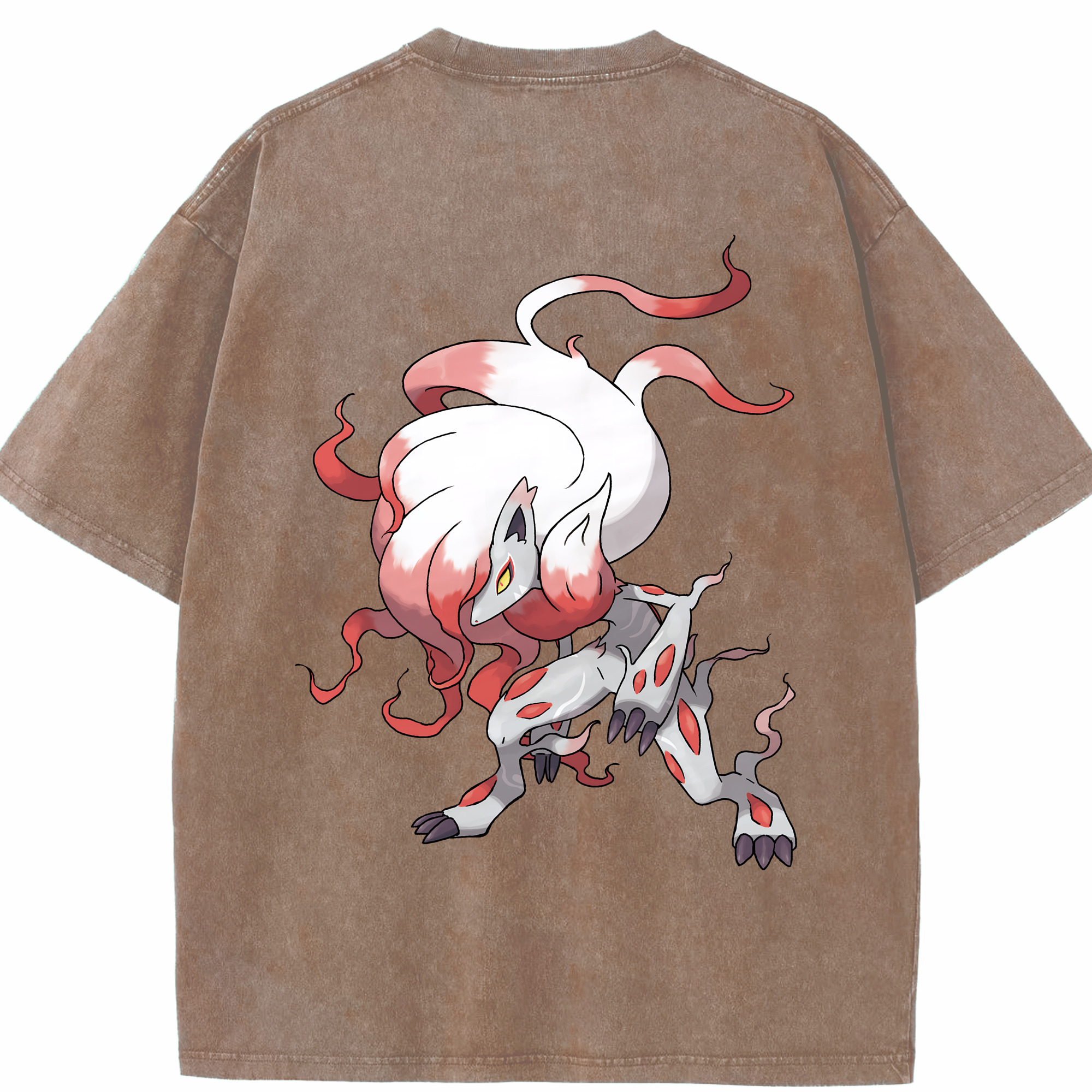 （画像用） ポケットモンスター Pokémon 綿100% ヴィンテージ風 半袖Tシャツ（背面プリント）