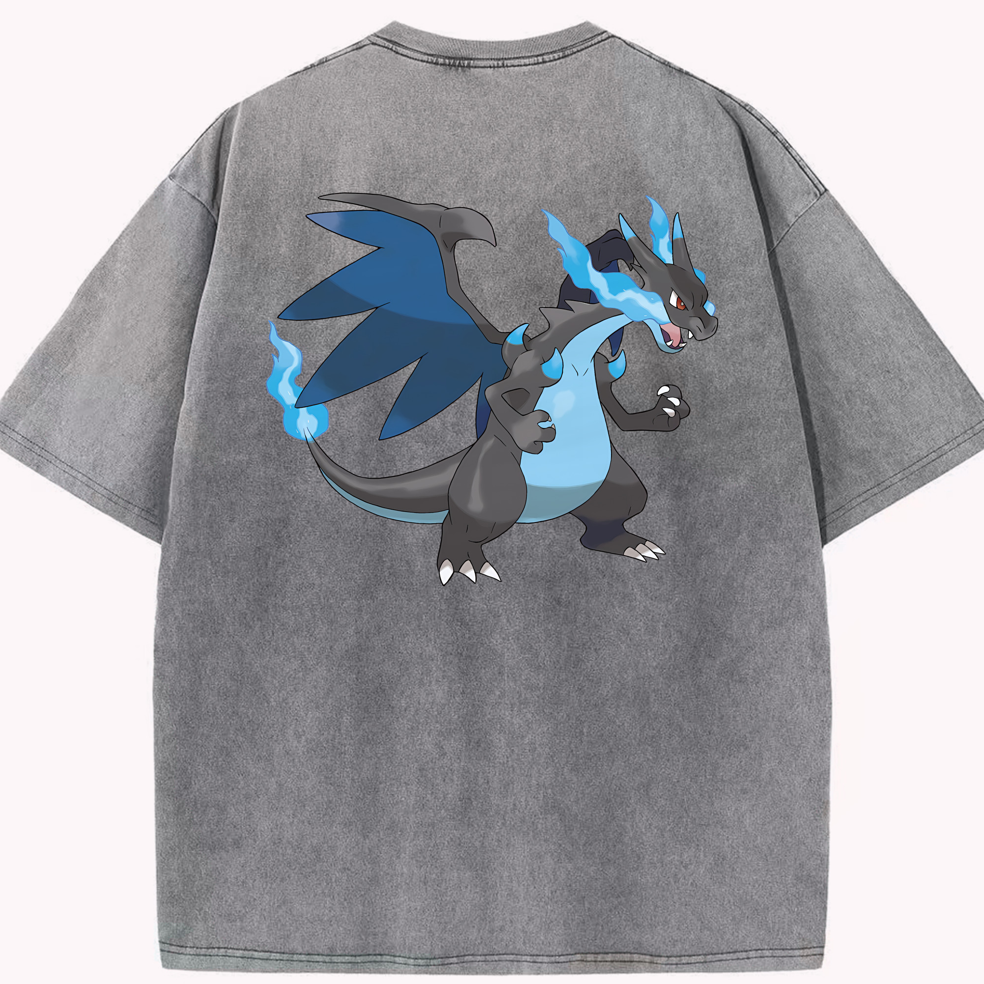 （画像用） ポケットモンスター Pokémon 綿100% ヴィンテージ風 半袖Tシャツ（背面プリント）