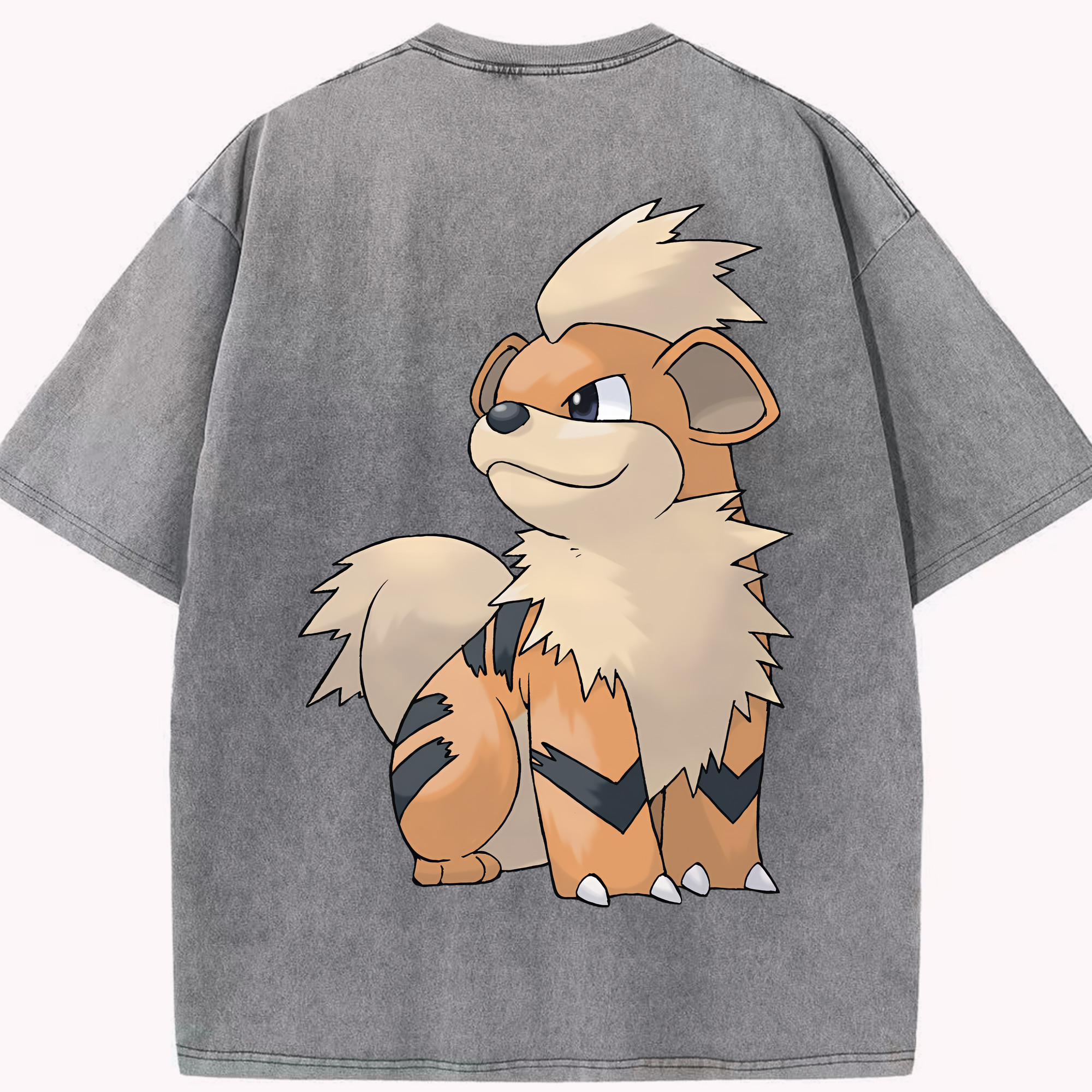 （画像用） ポケットモンスター Pokémon 綿100% ヴィンテージ風 半袖Tシャツ（背面プリント）