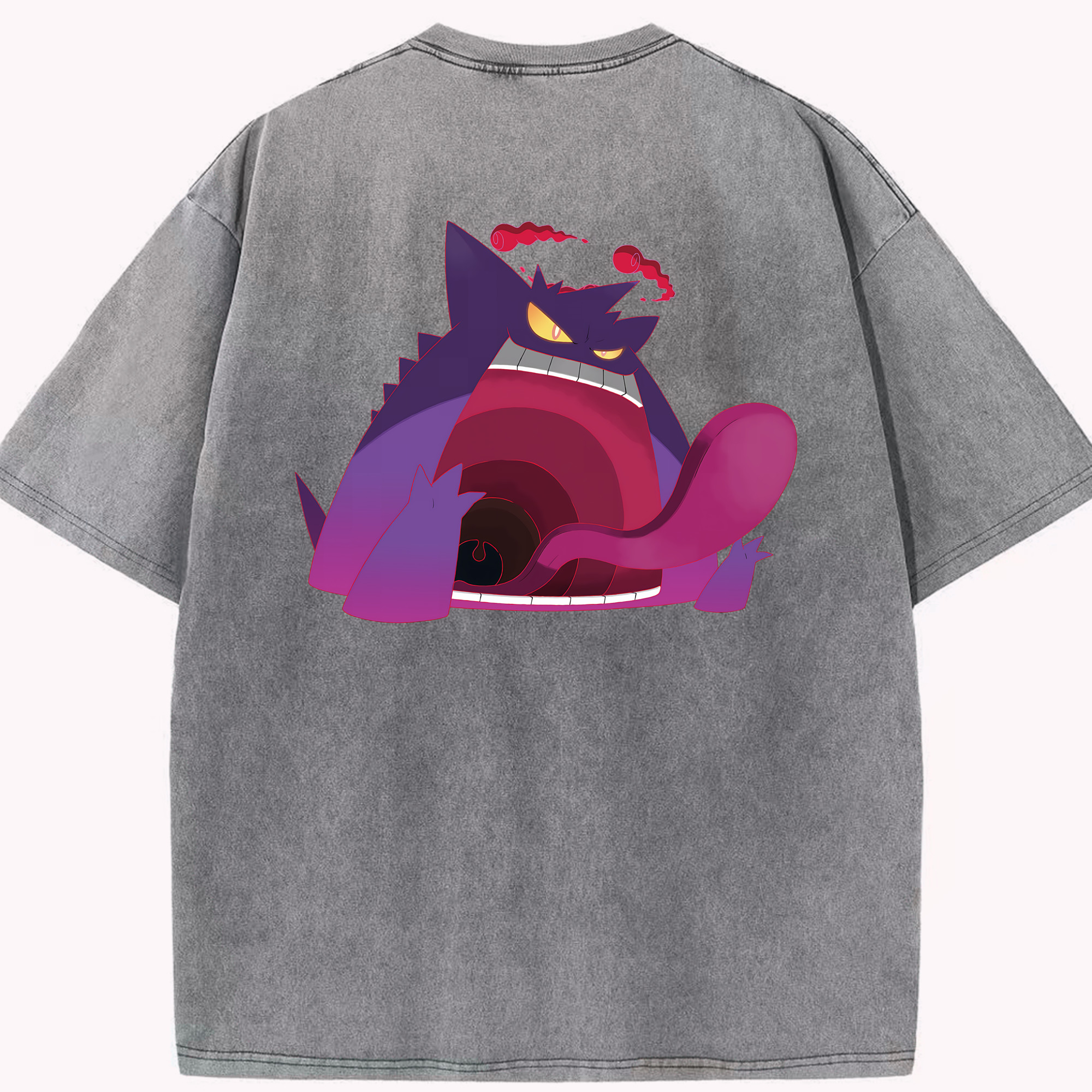 （画像用） ポケットモンスター Pokémon 綿100% ヴィンテージ風 半袖Tシャツ（背面プリント）