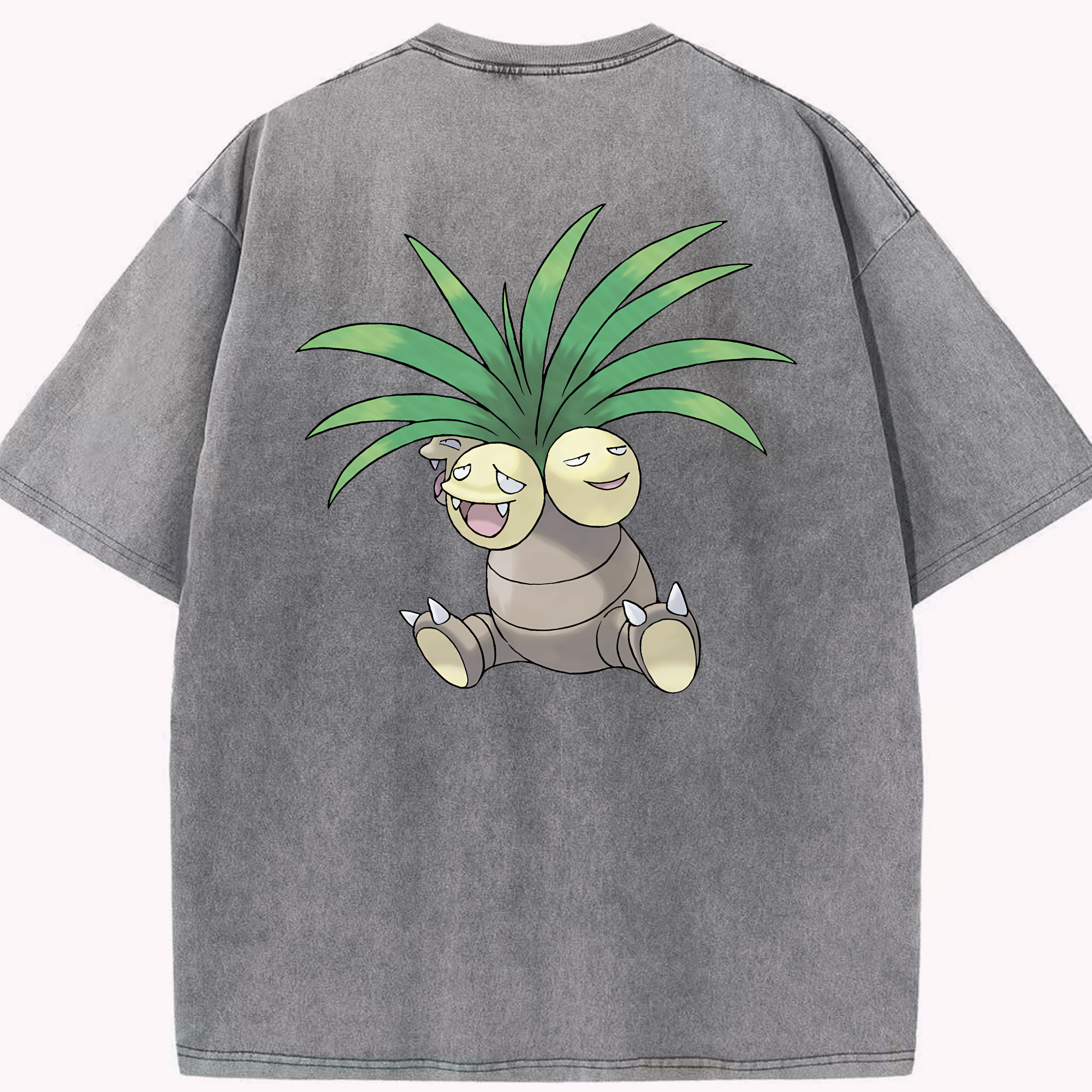 （画像用） ポケットモンスター Pokémon 綿100% ヴィンテージ風 半袖Tシャツ（背面プリント）