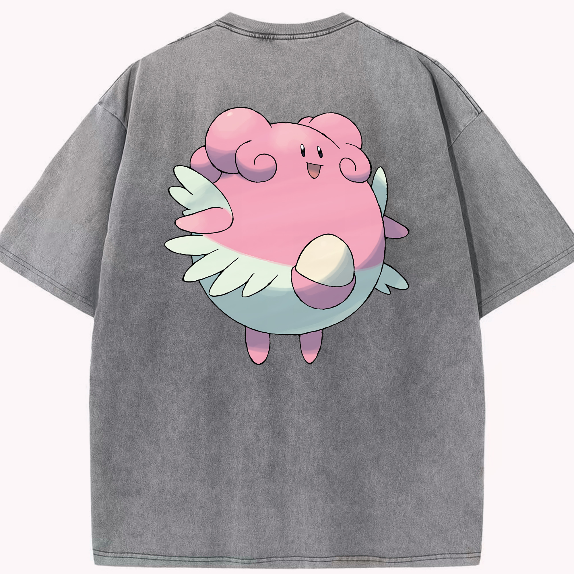 （画像用） ポケットモンスター Pokémon 綿100% ヴィンテージ風 半袖Tシャツ（背面プリント）
