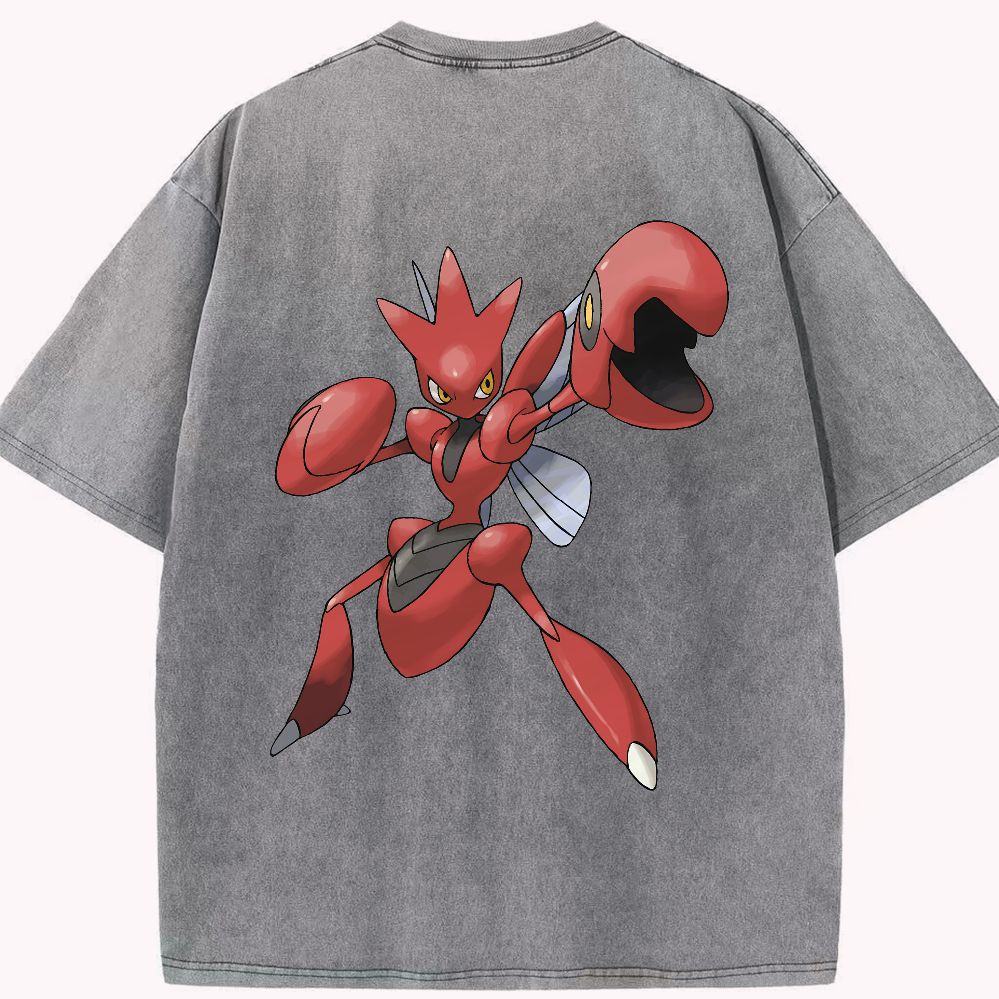 （画像用） ポケットモンスター Pokémon 綿100% ヴィンテージ風 半袖Tシャツ（背面プリント）