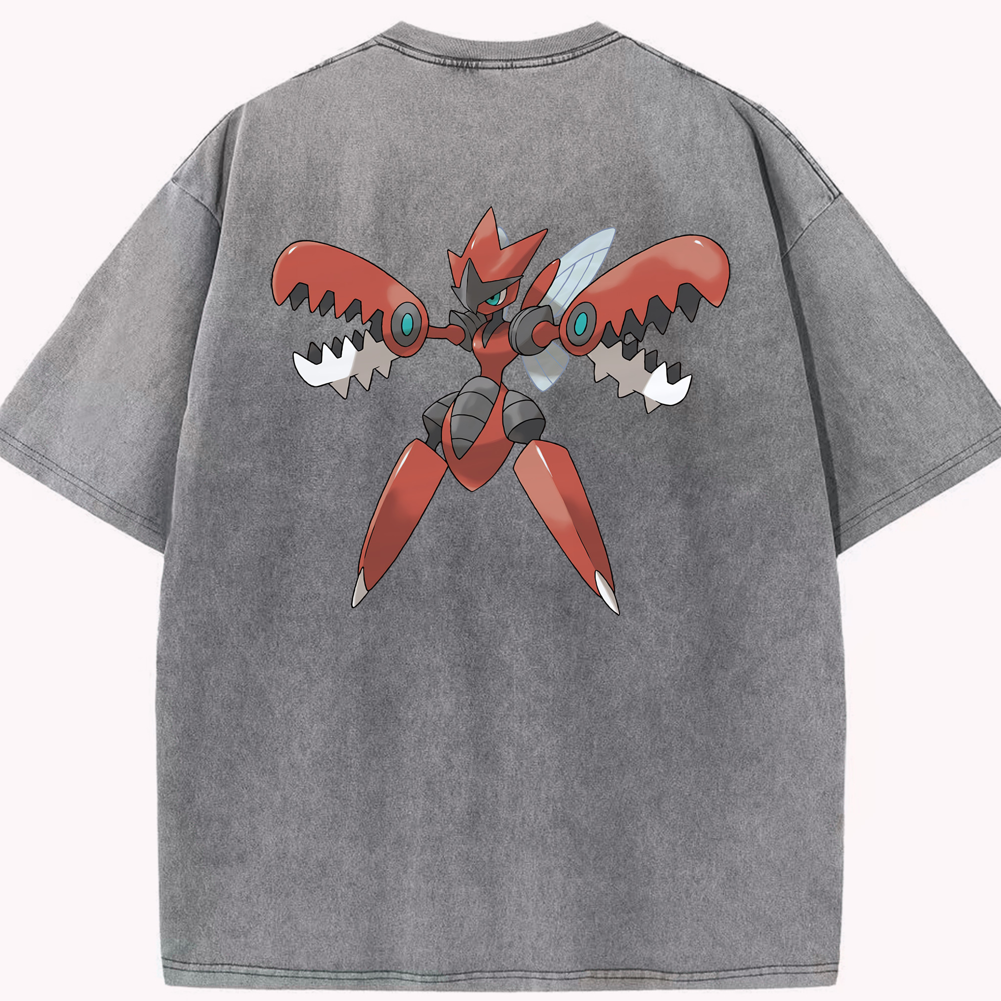 （画像用） ポケットモンスター Pokémon 綿100% ヴィンテージ風 半袖Tシャツ（背面プリント）