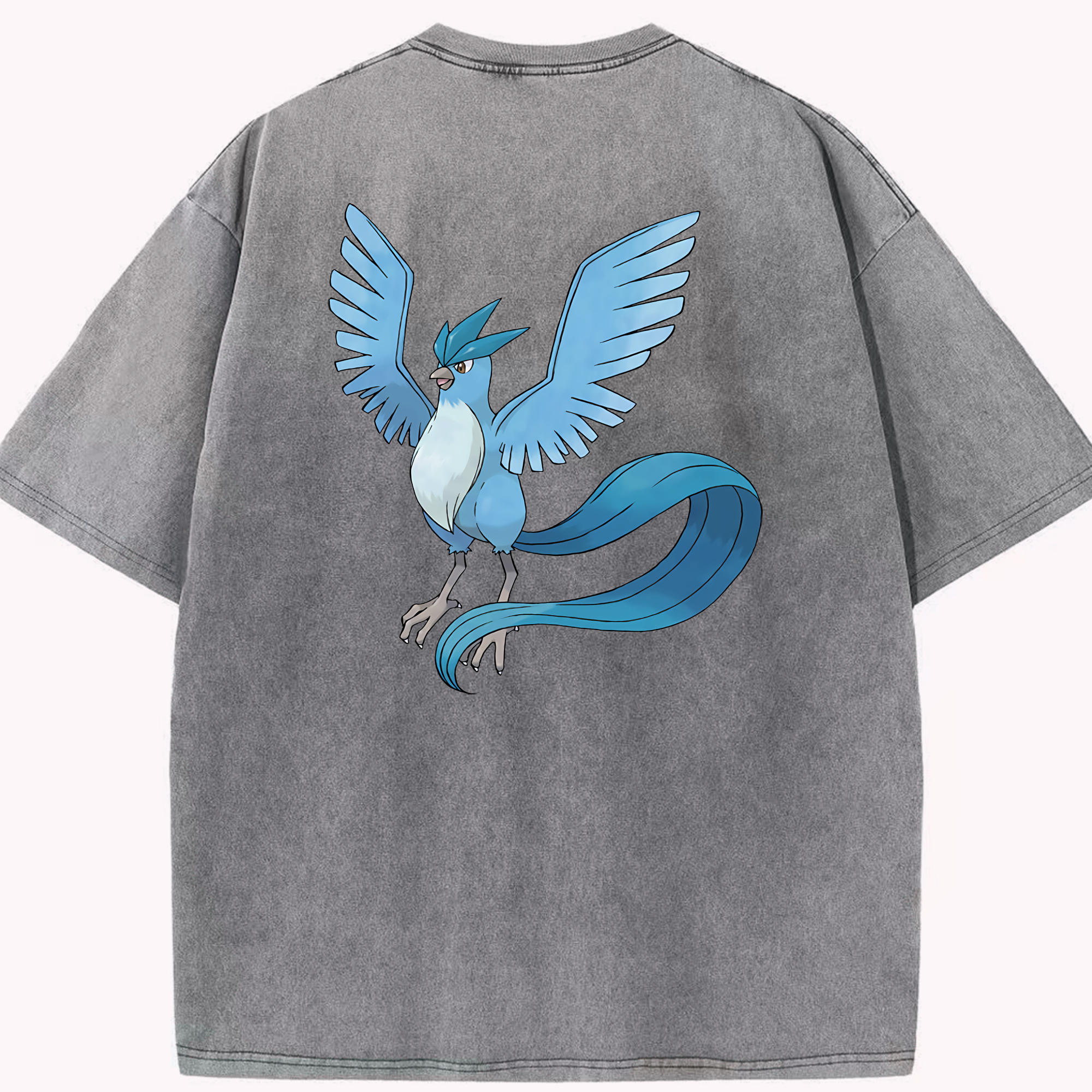 （画像用） ポケットモンスター Pokémon 綿100% ヴィンテージ風 半袖Tシャツ（背面プリント）