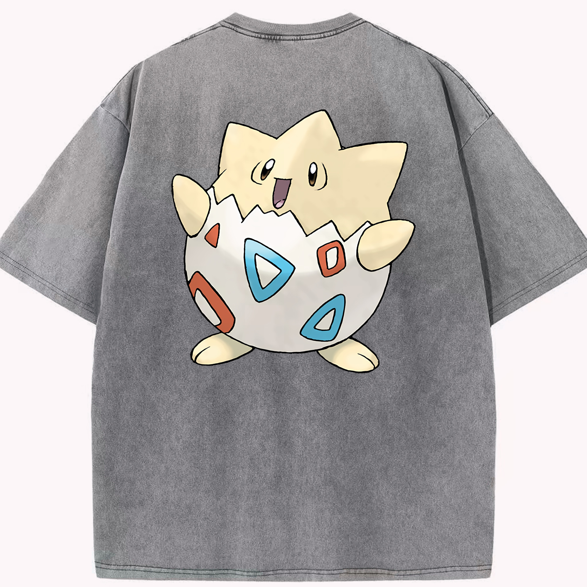 （画像用） ポケットモンスター Pokémon 綿100% ヴィンテージ風 半袖Tシャツ（背面プリント）