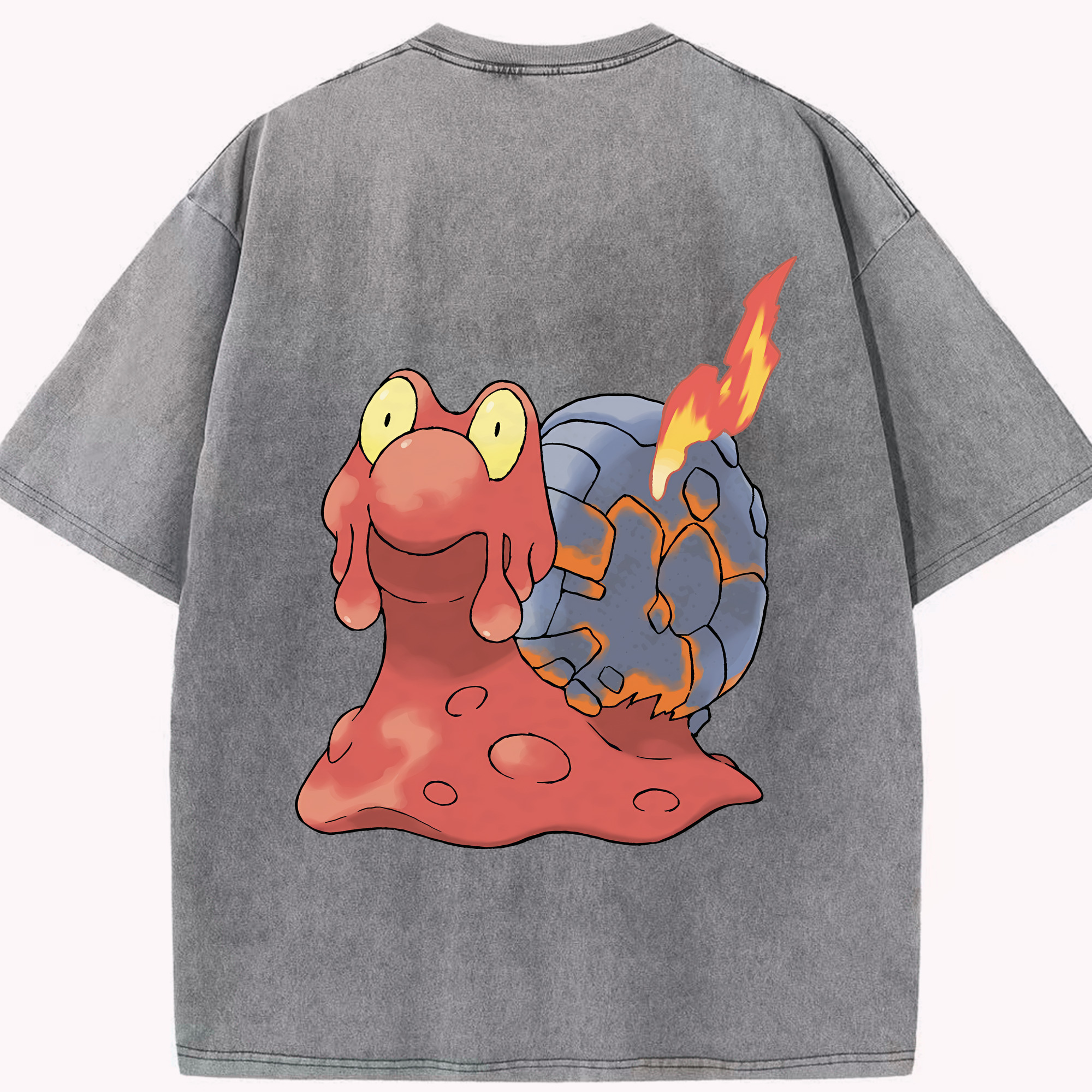 （画像用） ポケットモンスター Pokémon 綿100% ヴィンテージ風 半袖Tシャツ（背面プリント）