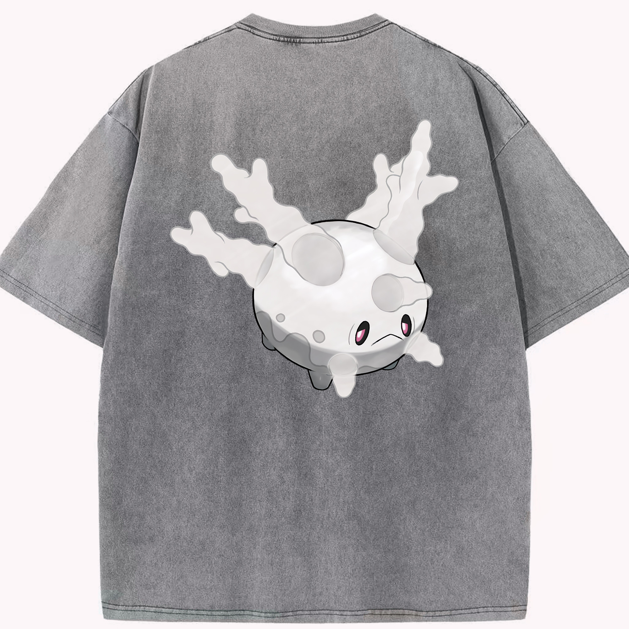 （画像用） ポケットモンスター Pokémon 綿100% ヴィンテージ風 半袖Tシャツ（背面プリント）