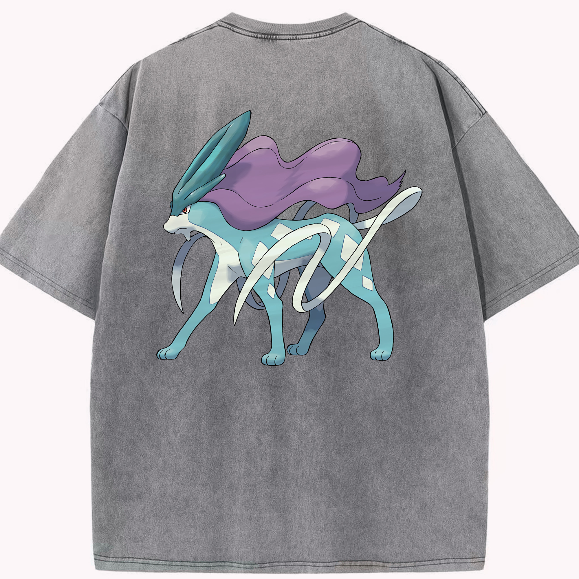 （画像用） ポケットモンスター Pokémon 綿100% ヴィンテージ風 半袖Tシャツ（背面プリント）
