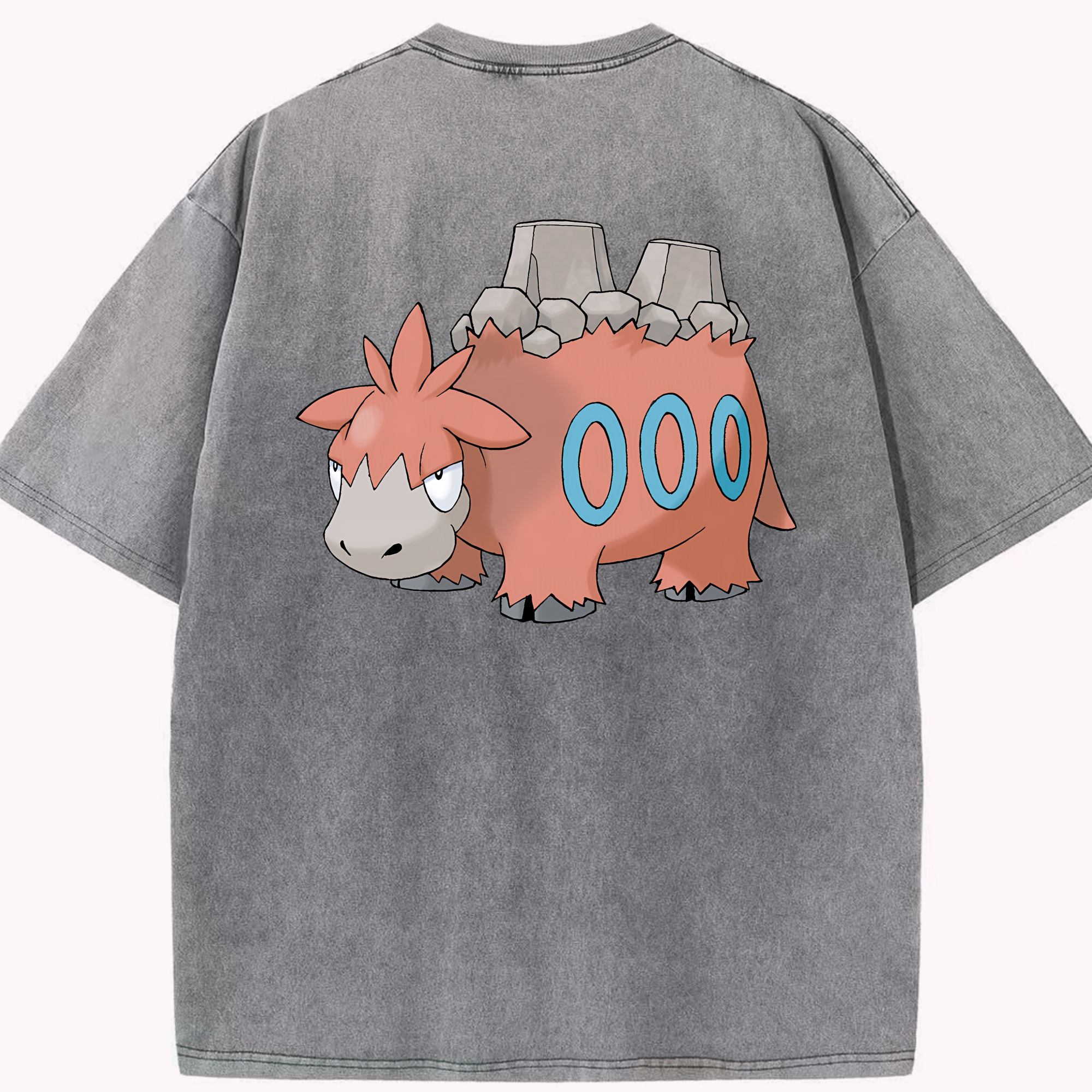 （画像用） ポケットモンスター Pokémon 綿100% ヴィンテージ風 半袖Tシャツ（背面プリント）