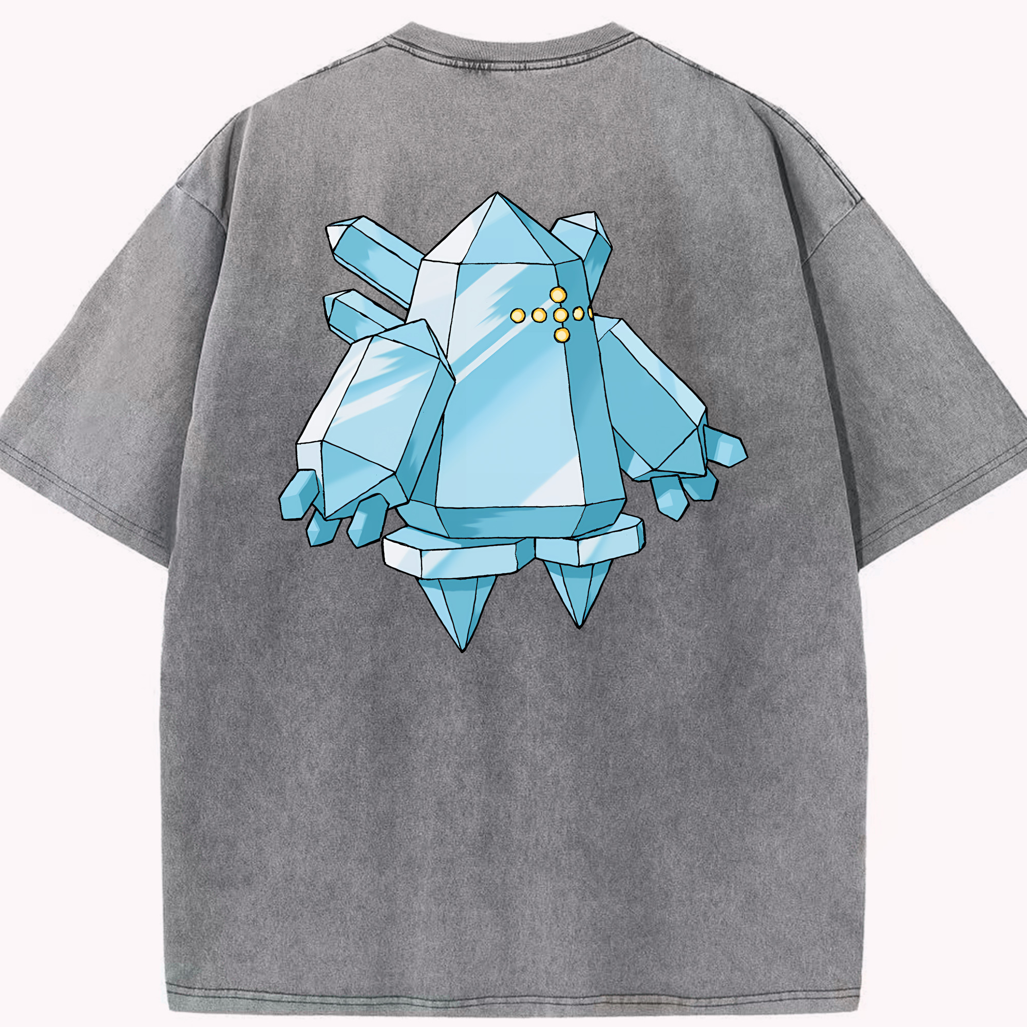 （画像用） ポケットモンスター Pokémon 綿100% ヴィンテージ風 半袖Tシャツ（背面プリント）