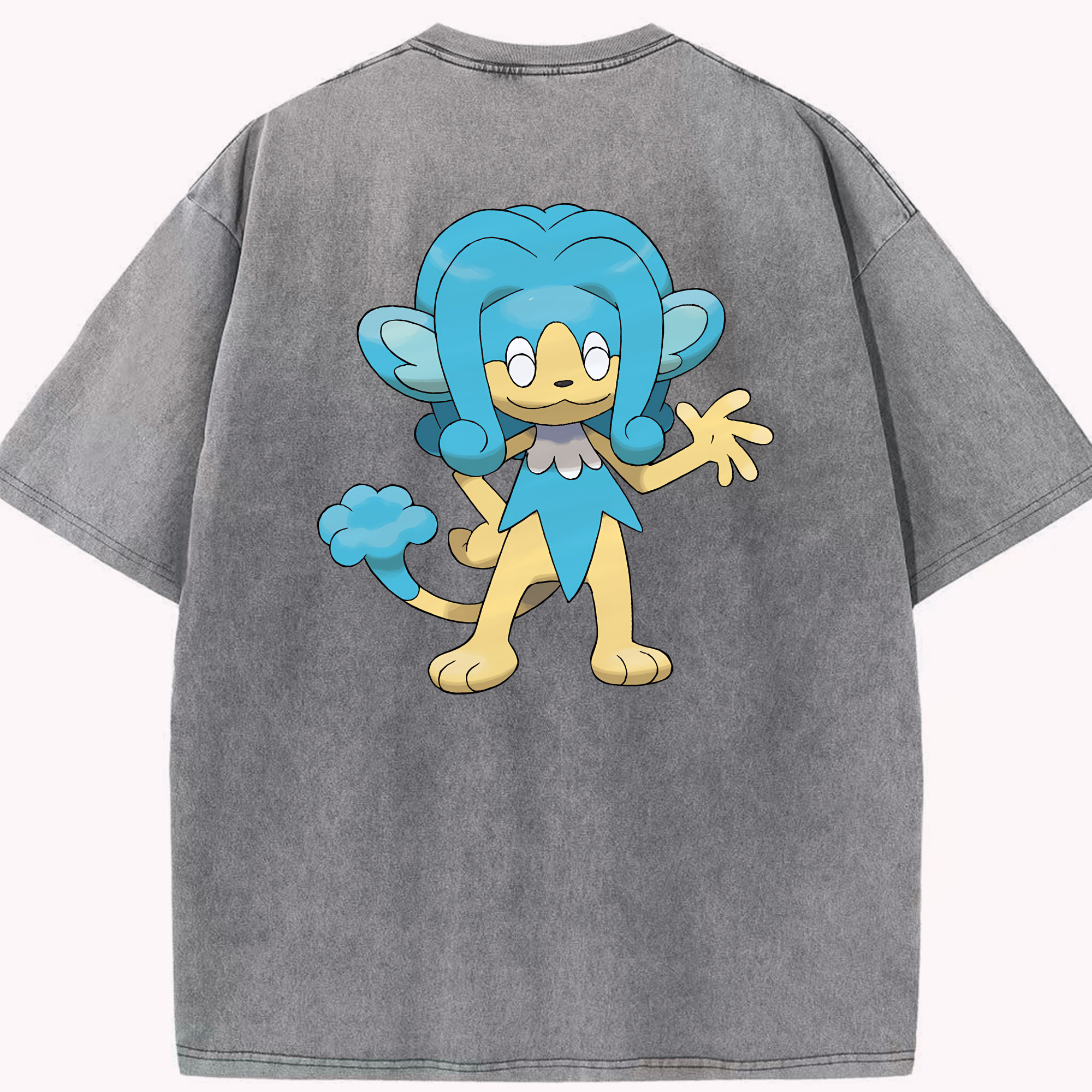 （画像用） ポケットモンスター Pokémon 綿100% ヴィンテージ風 半袖Tシャツ（背面プリント）