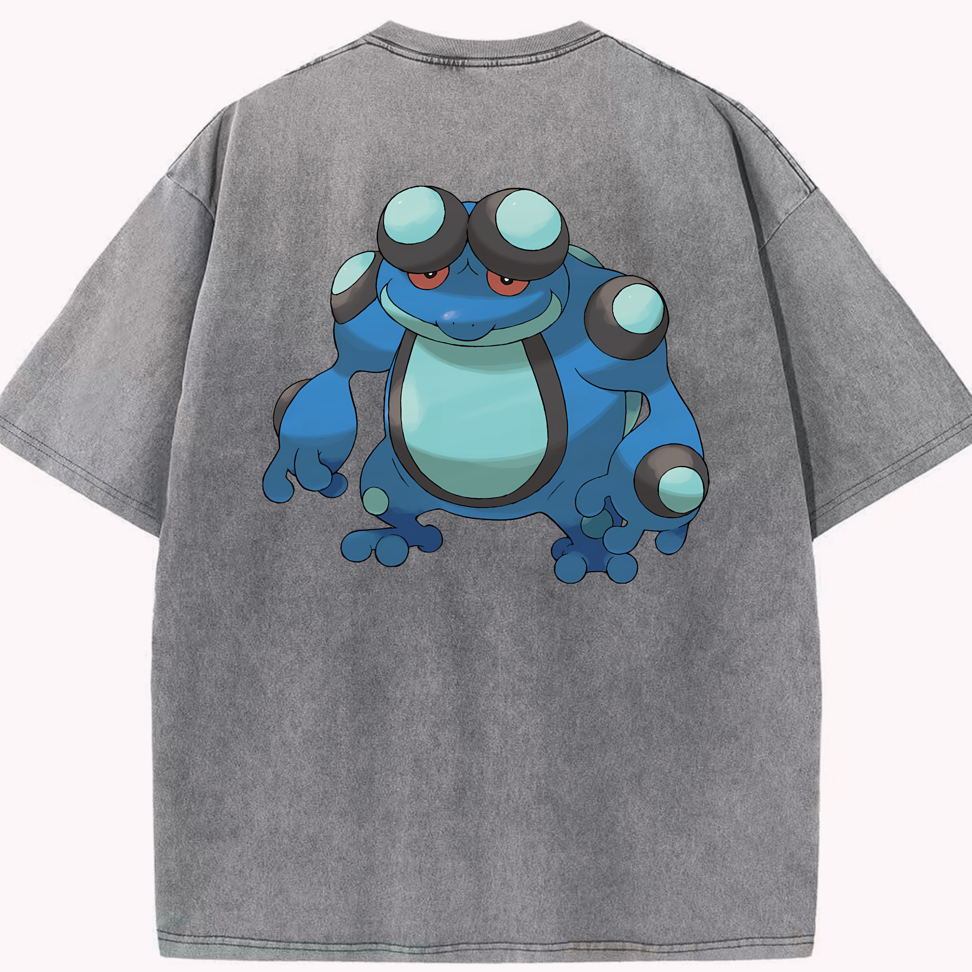 （画像用） ポケットモンスター Pokémon 綿100% ヴィンテージ風 半袖Tシャツ（背面プリント）