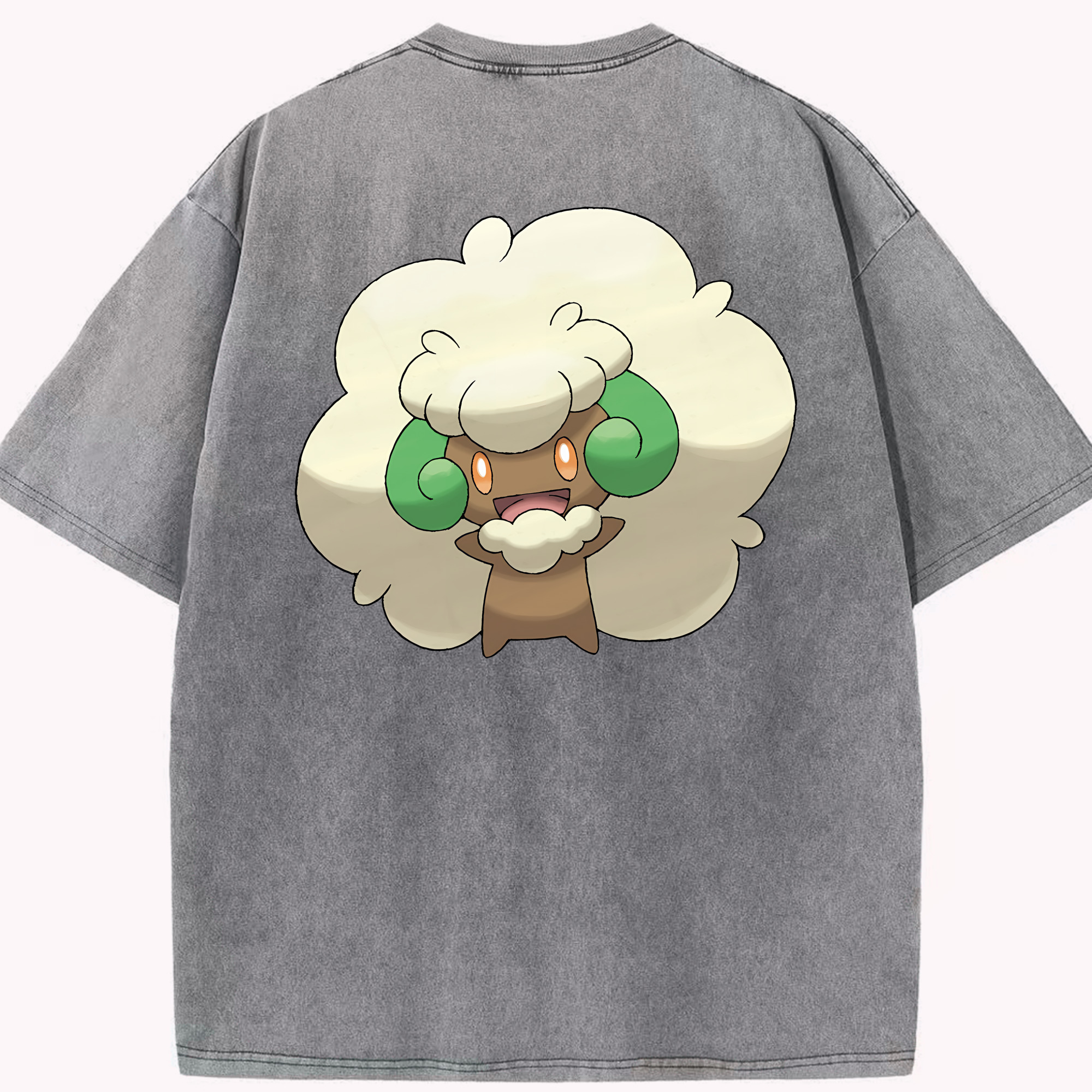 （画像用） ポケットモンスター Pokémon 綿100% ヴィンテージ風 半袖Tシャツ（背面プリント）