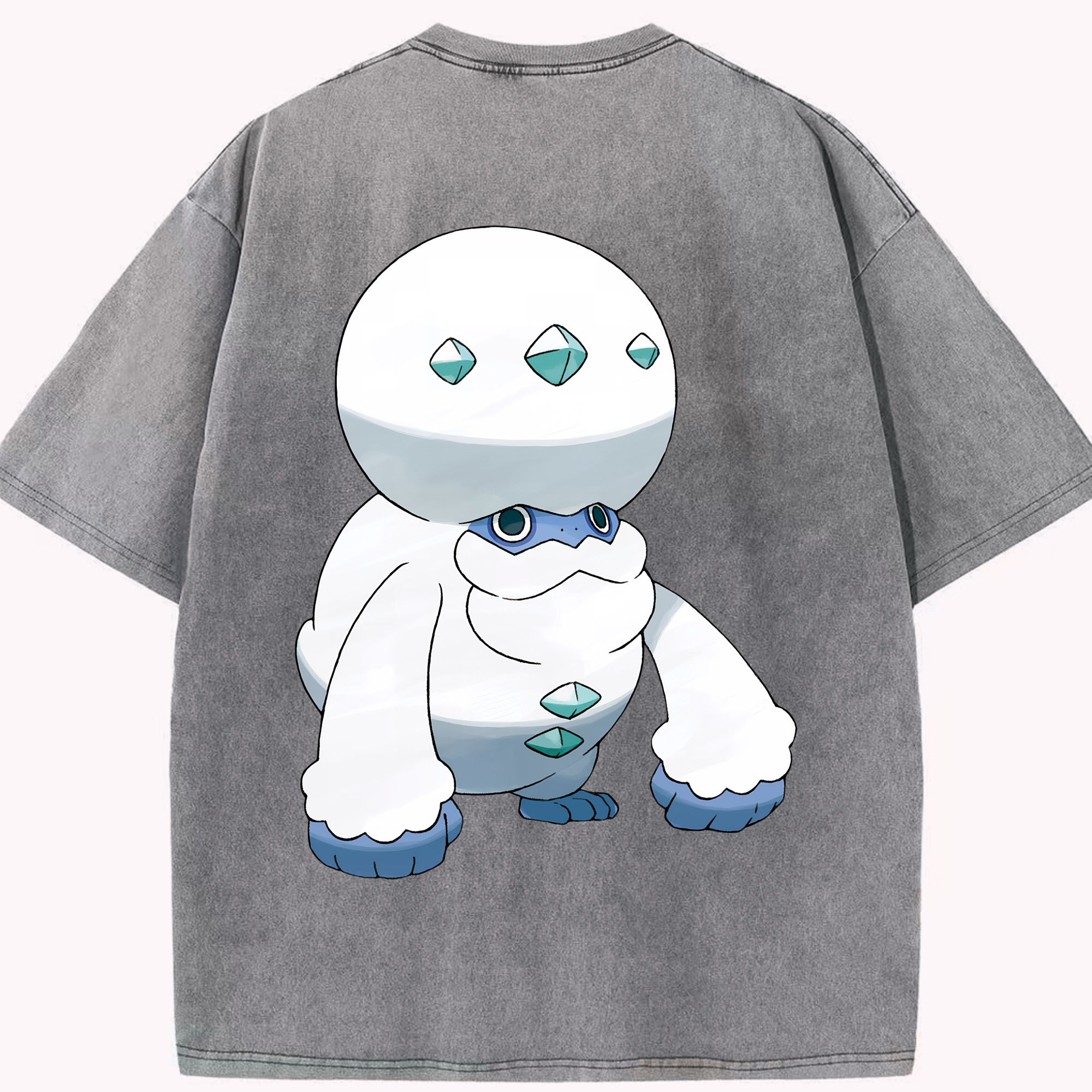 （画像用） ポケットモンスター Pokémon 綿100% ヴィンテージ風 半袖Tシャツ（背面プリント）