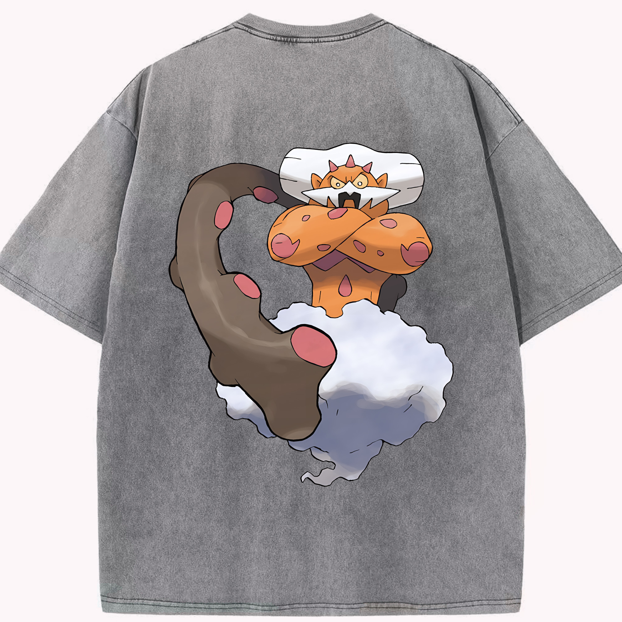 （画像用） ポケットモンスター Pokémon 綿100% ヴィンテージ風 半袖Tシャツ（背面プリント）