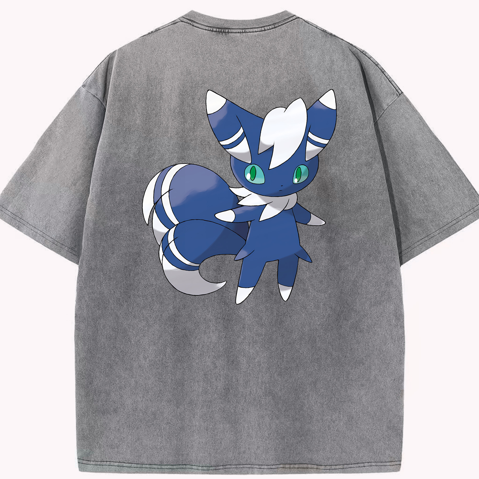 （画像用） ポケットモンスター Pokémon 綿100% ヴィンテージ風 半袖Tシャツ（背面プリント）