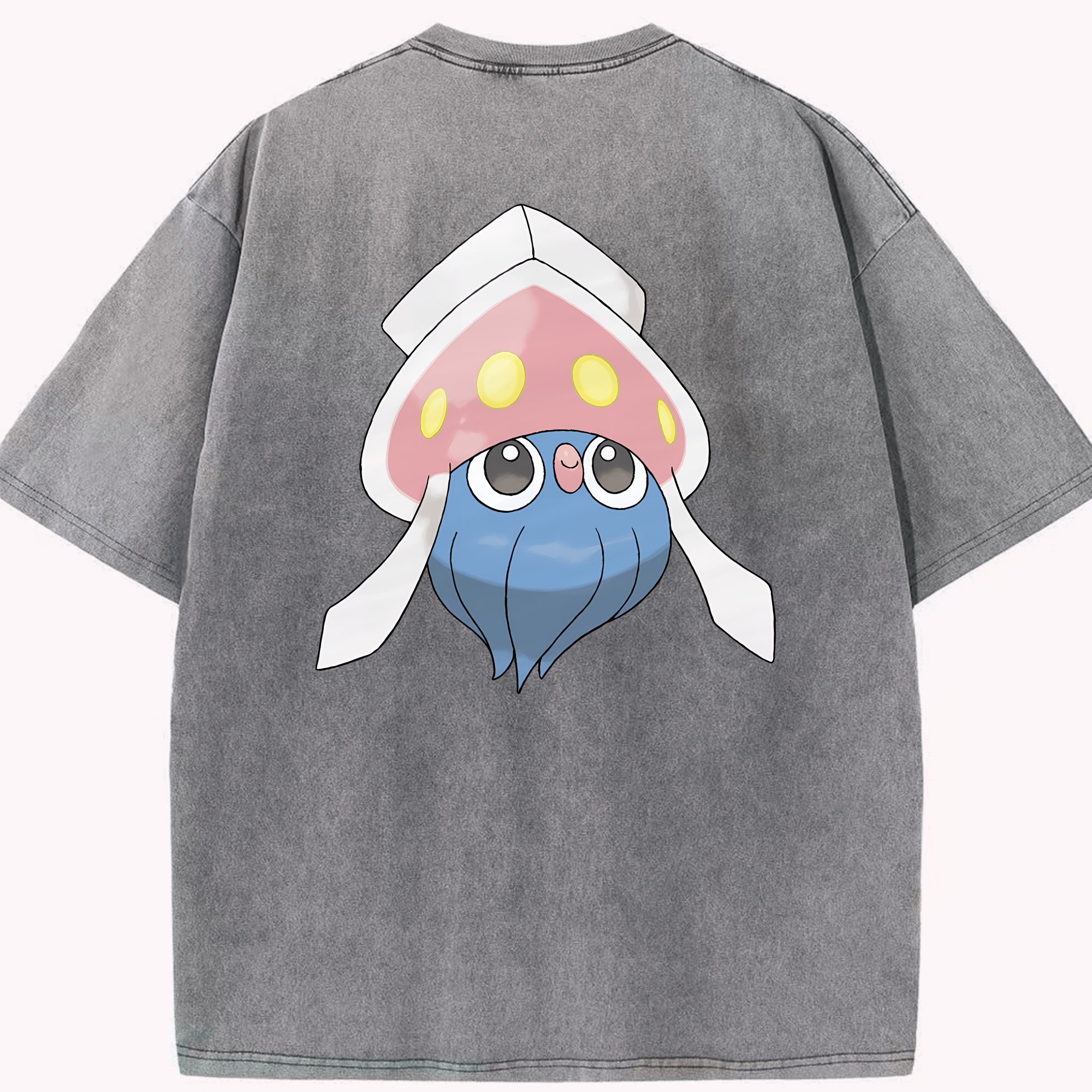 （画像用） ポケットモンスター Pokémon 綿100% ヴィンテージ風 半袖Tシャツ（背面プリント）