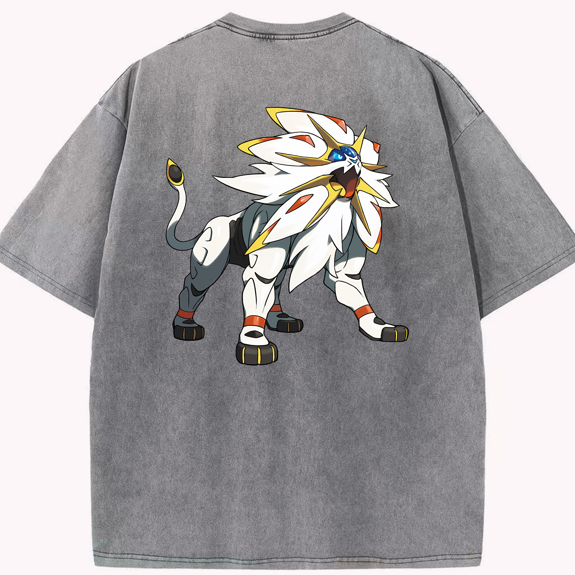 （画像用） ポケットモンスター Pokémon 綿100% ヴィンテージ風 半袖Tシャツ（背面プリント）