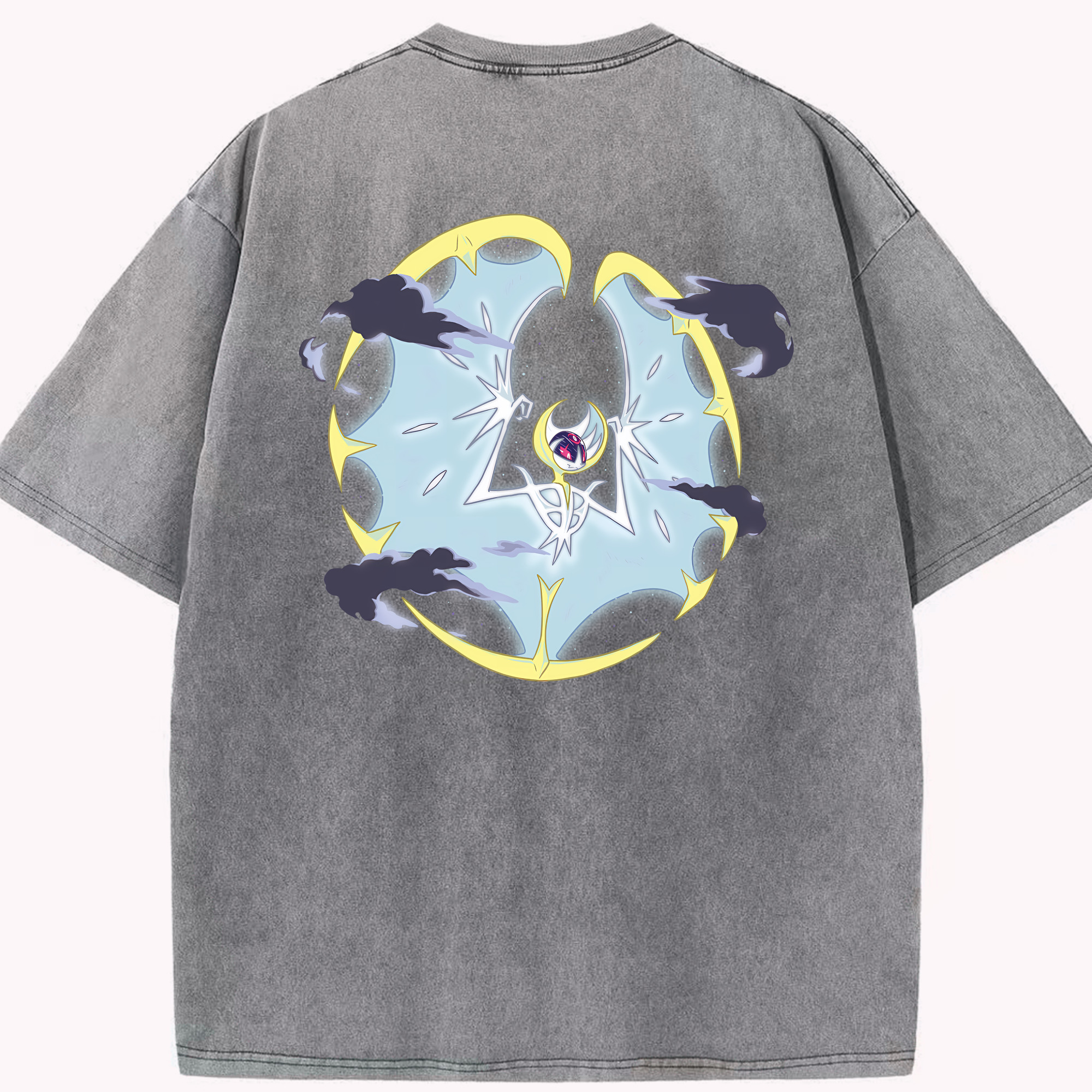 （画像用） ポケットモンスター Pokémon 綿100% ヴィンテージ風 半袖Tシャツ（背面プリント）