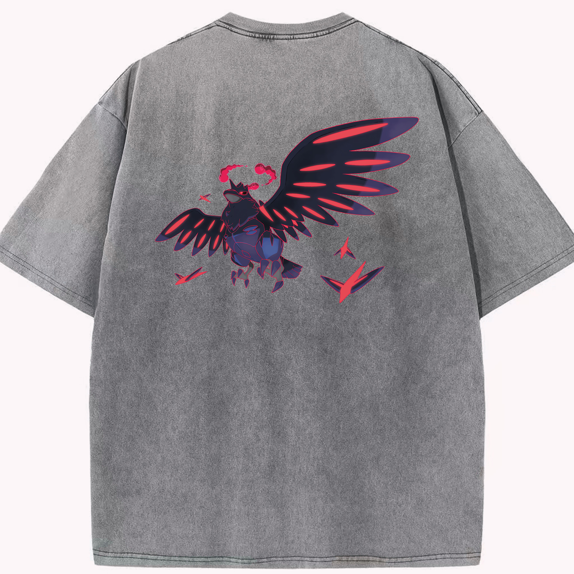 （画像用） ポケットモンスター Pokémon 綿100% ヴィンテージ風 半袖Tシャツ（背面プリント）