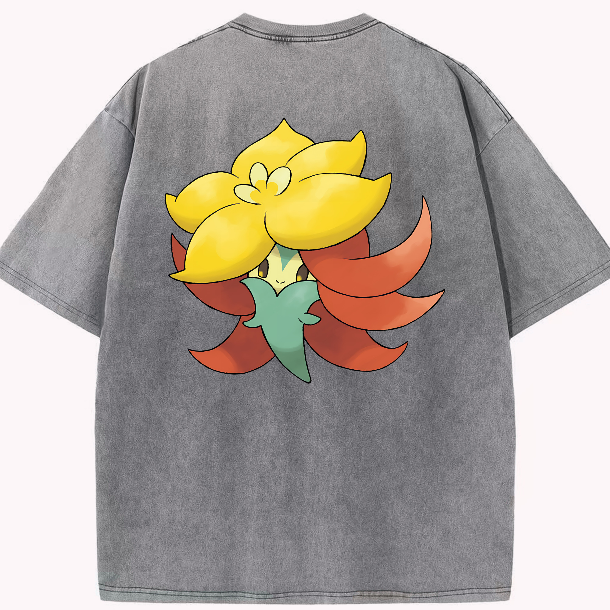 （画像用） ポケットモンスター Pokémon 綿100% ヴィンテージ風 半袖Tシャツ（背面プリント）