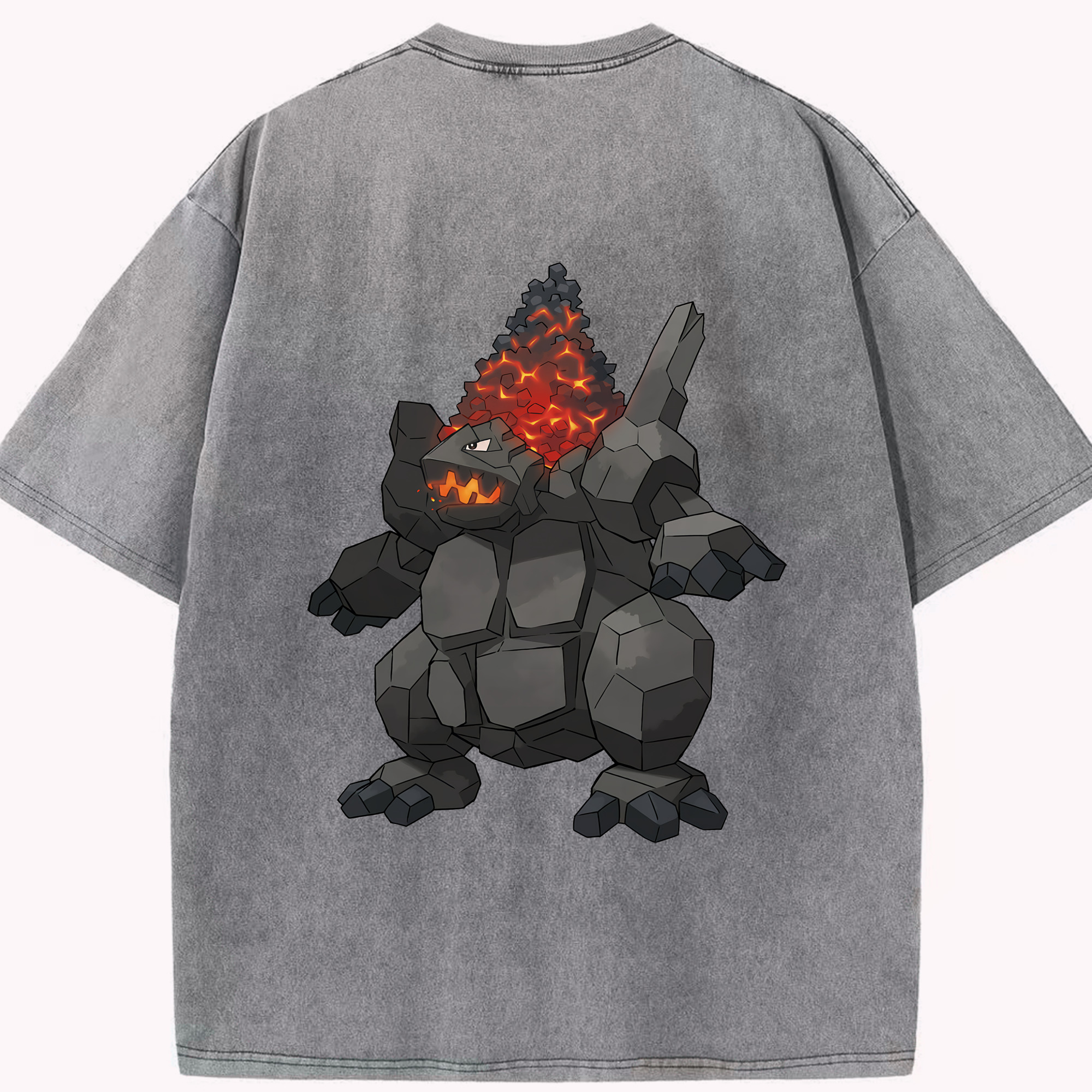 （画像用） ポケットモンスター Pokémon 綿100% ヴィンテージ風 半袖Tシャツ（背面プリント）