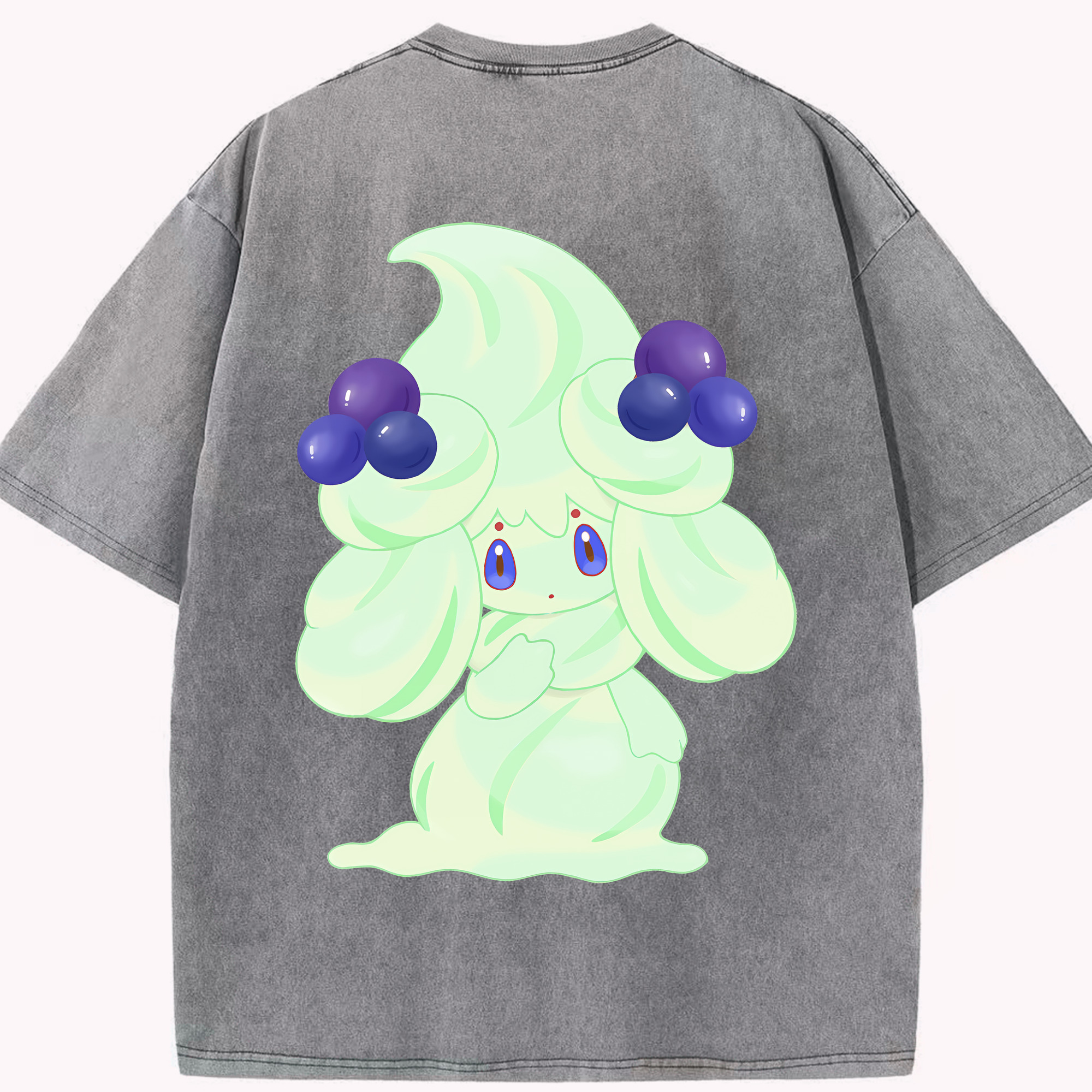 （画像用） ポケットモンスター Pokémon 綿100% ヴィンテージ風 半袖Tシャツ（背面プリント）