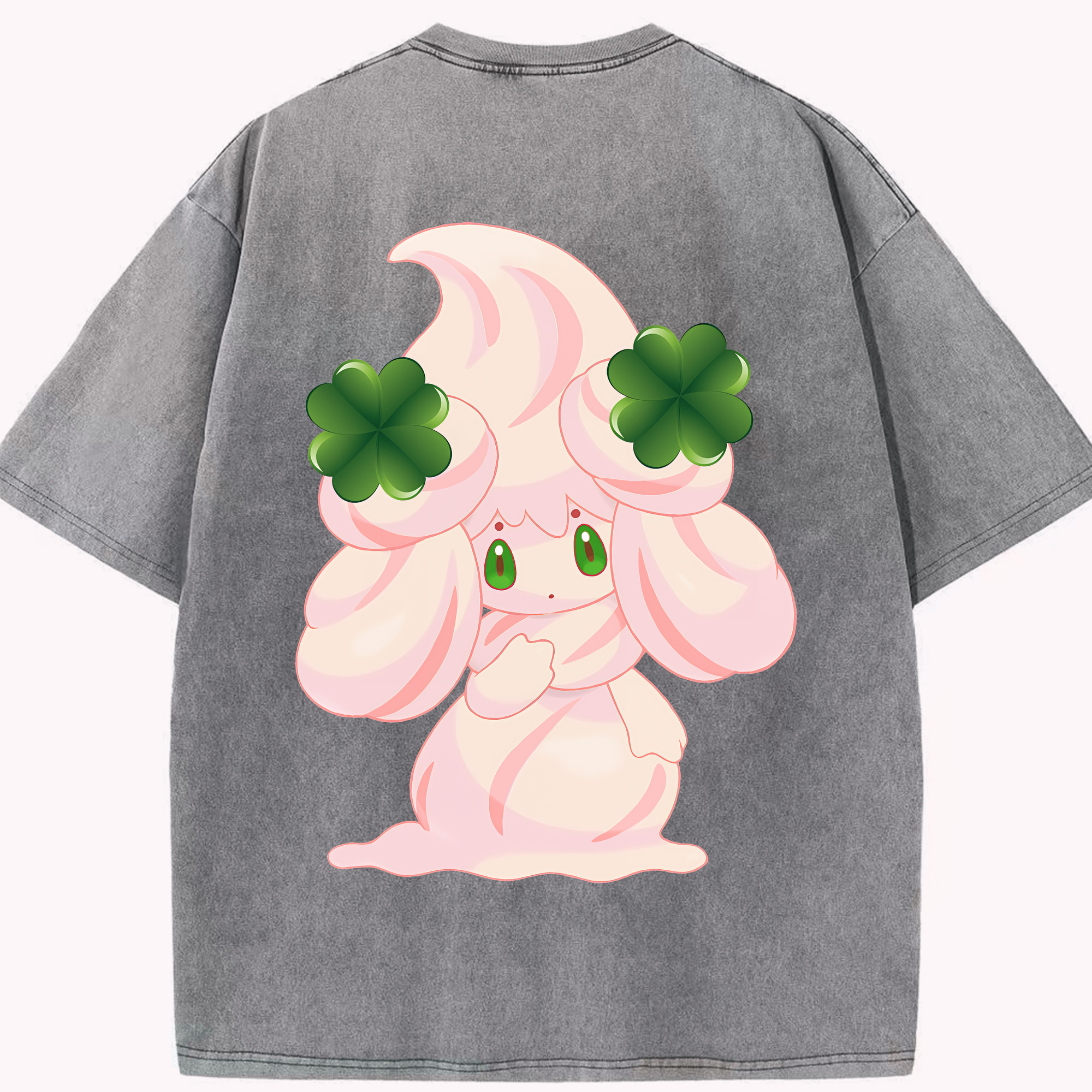 （画像用） ポケットモンスター Pokémon 綿100% ヴィンテージ風 半袖Tシャツ（背面プリント）
