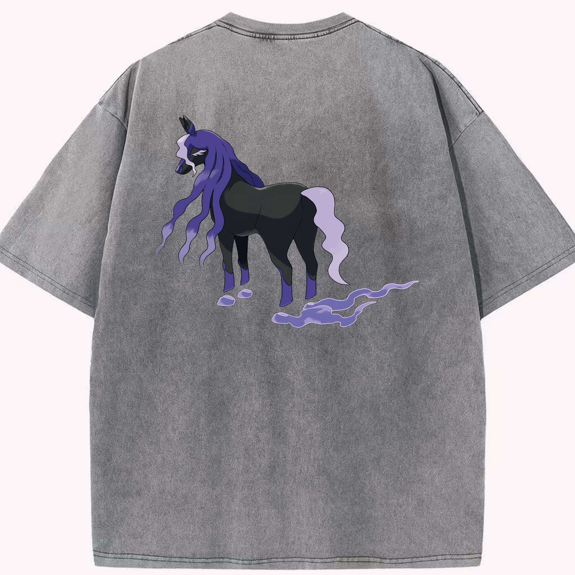 （画像用） ポケットモンスター Pokémon 綿100% ヴィンテージ風 半袖Tシャツ（背面プリント）