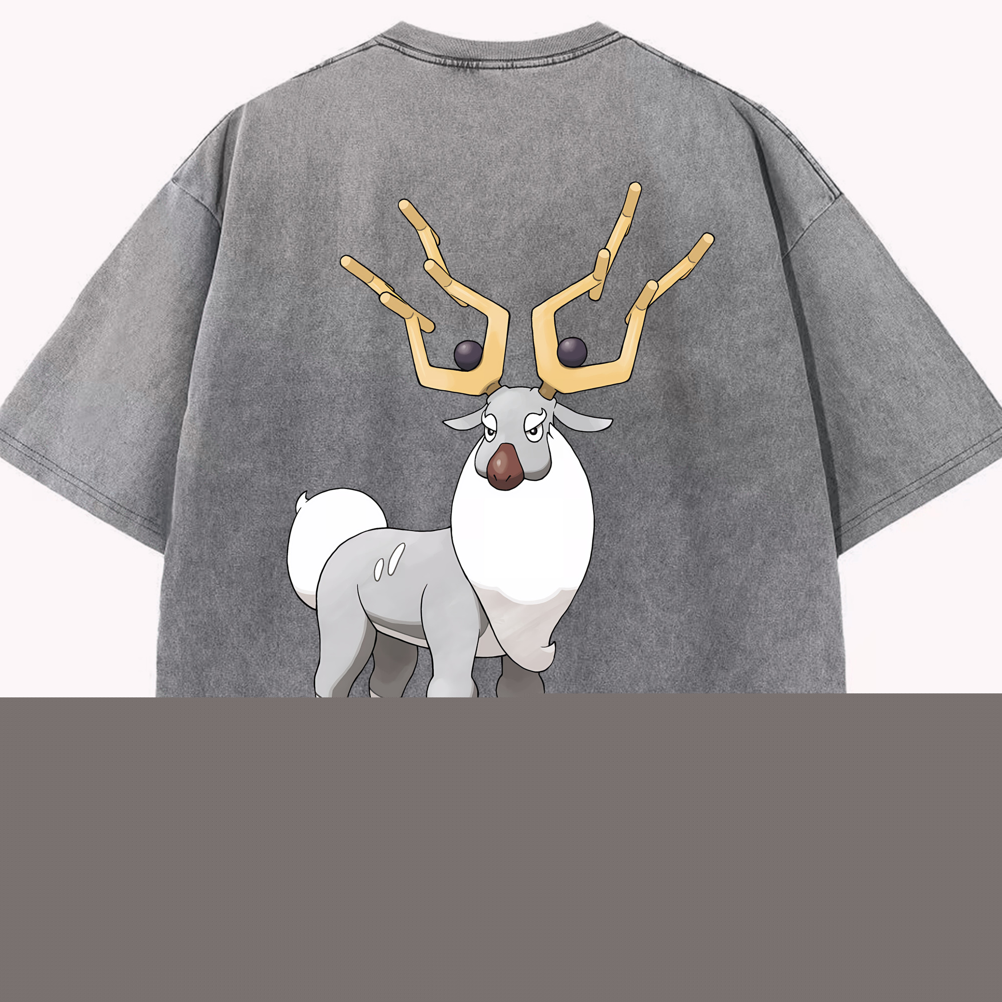（画像用） ポケットモンスター Pokémon 綿100% ヴィンテージ風 半袖Tシャツ（背面プリント）