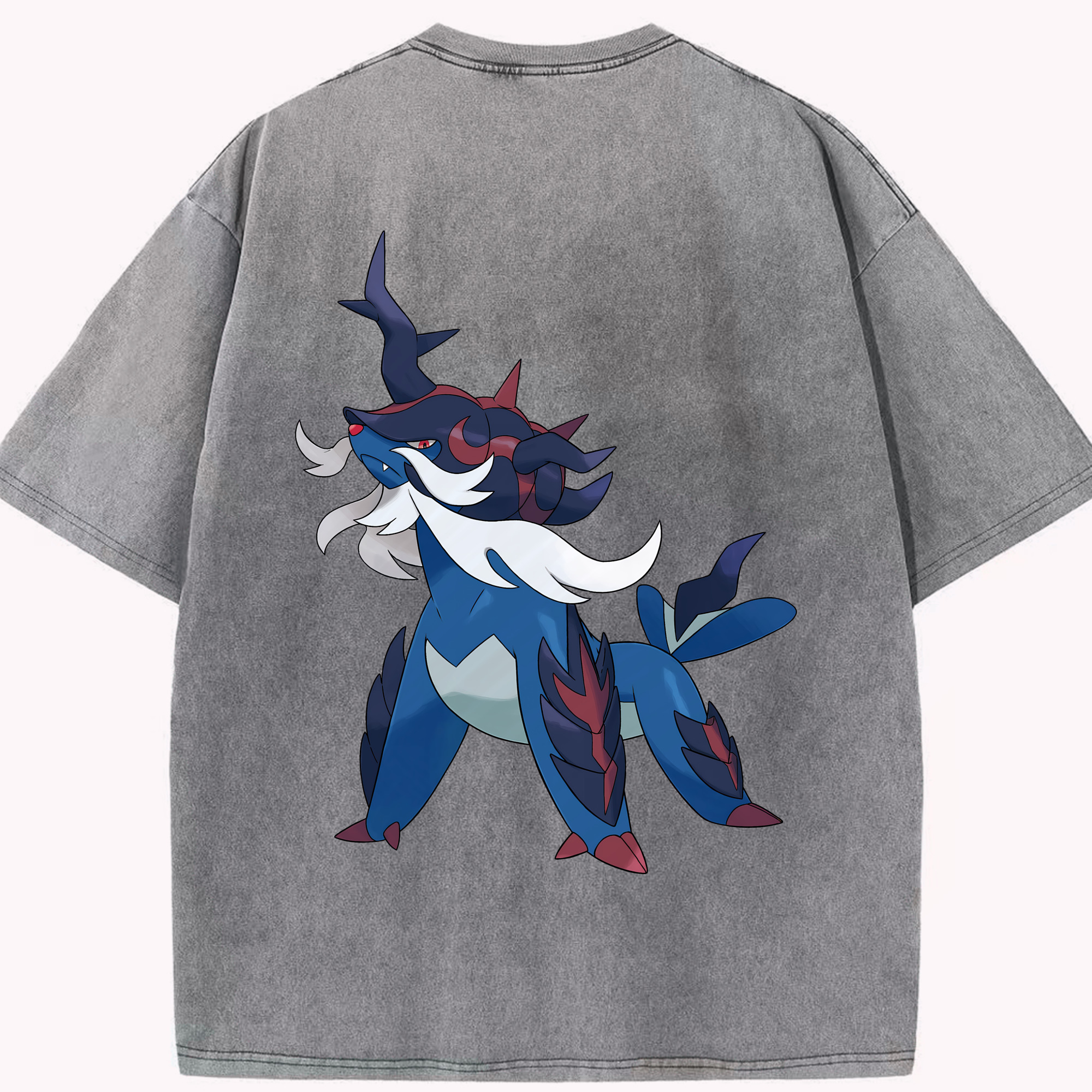 （画像用） ポケットモンスター Pokémon 綿100% ヴィンテージ風 半袖Tシャツ（背面プリント）