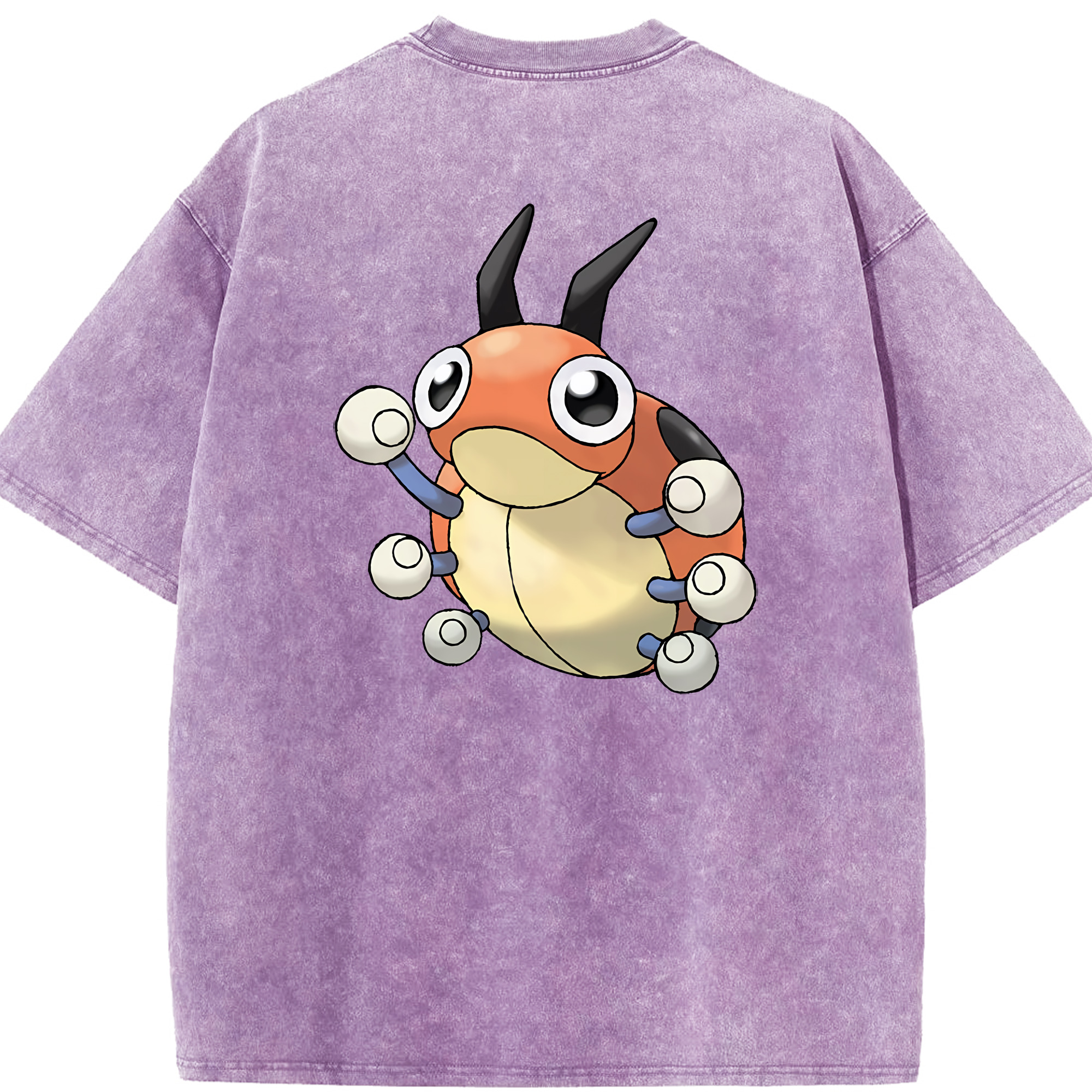 （画像用） ポケットモンスター Pokémon 綿100% ヴィンテージ風 半袖Tシャツ（背面プリント）