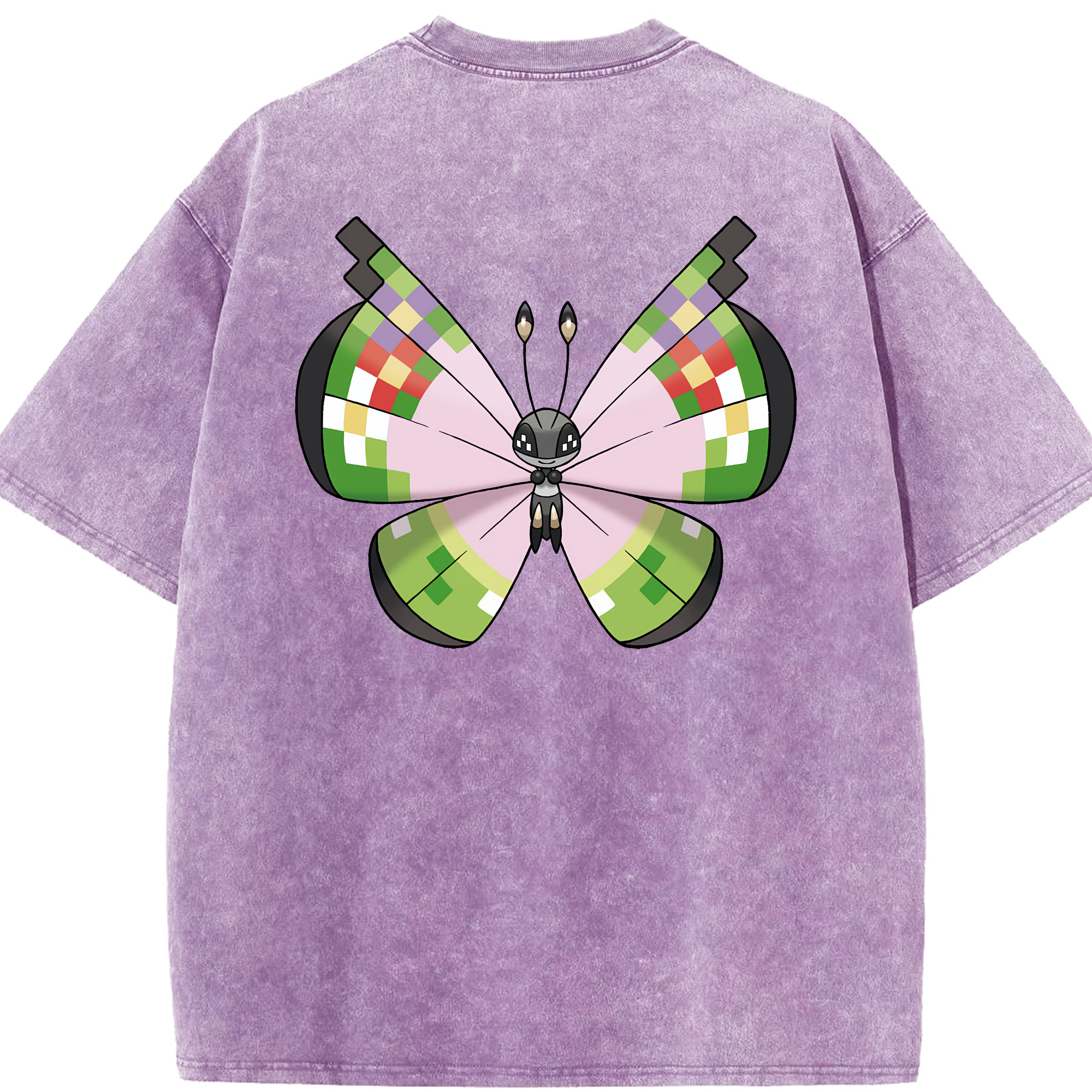 （画像用） ポケットモンスター Pokémon 綿100% ヴィンテージ風 半袖Tシャツ（背面プリント）