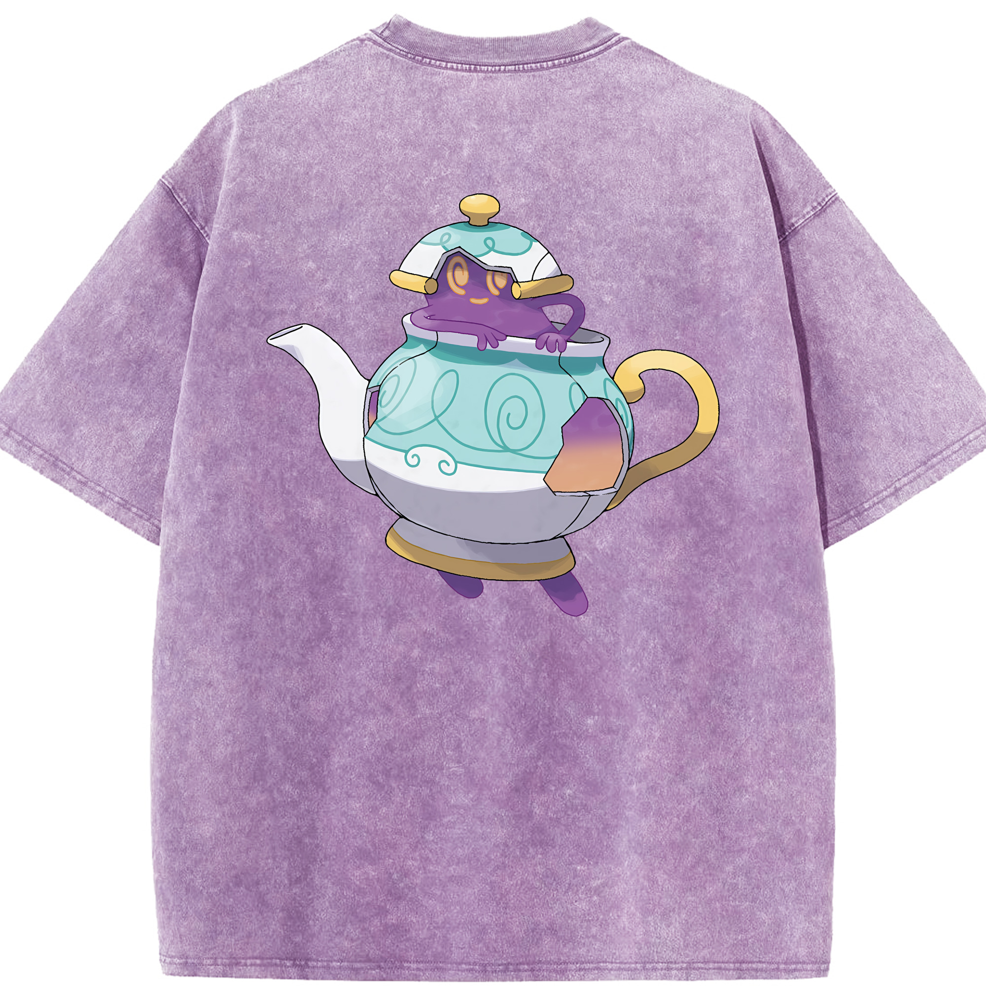 （画像用） ポケットモンスター Pokémon 綿100% ヴィンテージ風 半袖Tシャツ（背面プリント）